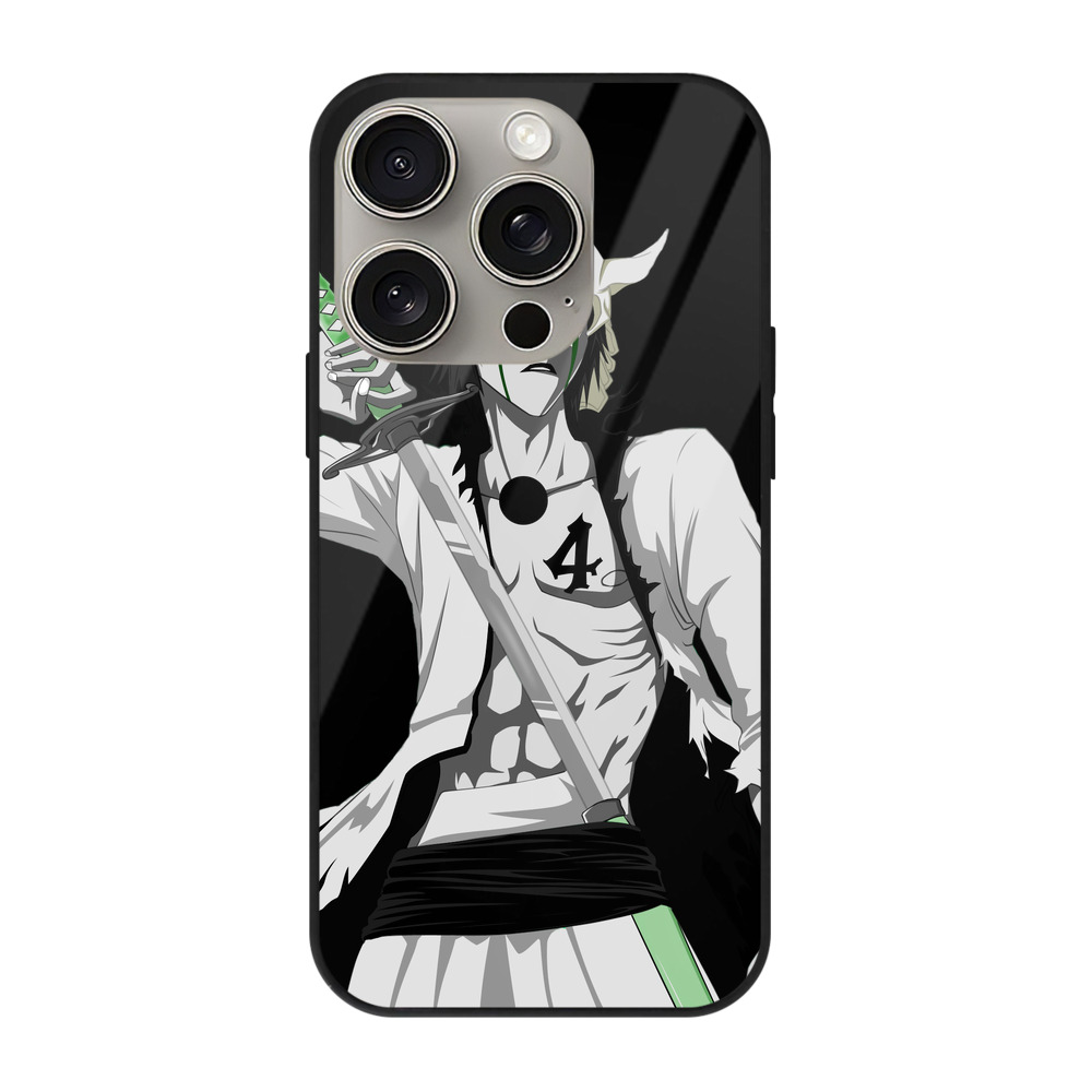 （画像用） ブリーチ ウルキオラ·シファー BLEACH Ulquiorra cifer 【iPhone15Pro対応】スマホケース 耐衝撃＆黄変防止 背面ガラス