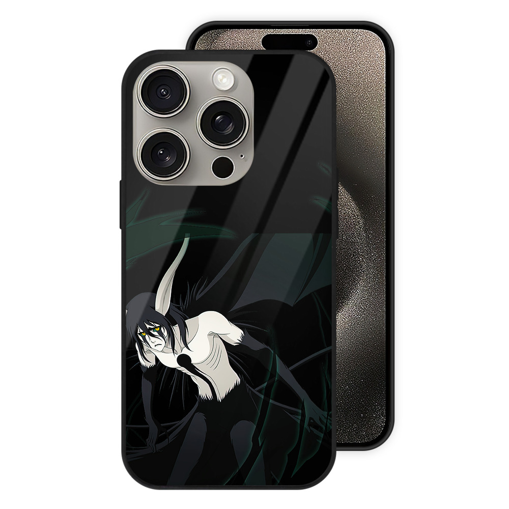（画像用） ブリーチ ウルキオラ·シファー BLEACH Ulquiorra cifer 【iPhone15Pro対応】スマホケース 耐衝撃＆黄変防止 背面ガラス