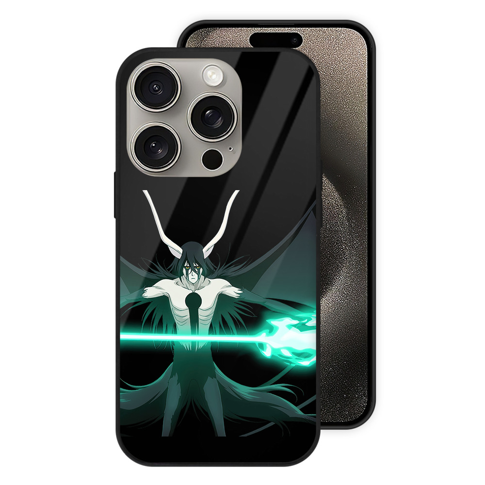 （画像用） ブリーチ ウルキオラ·シファー BLEACH Ulquiorra cifer 【iPhone15Pro対応】スマホケース 耐衝撃＆黄変防止 背面ガラス