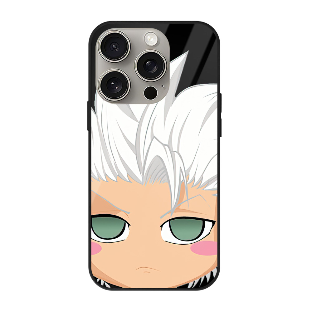 （画像用） ブリーチ 日番谷冬獅郎（ひつがや とうしろう） BLEACH Hitsugaya Toushirou 【iPhone15Pro対応】スマホケース 耐衝撃＆黄変防止 背面ガラス