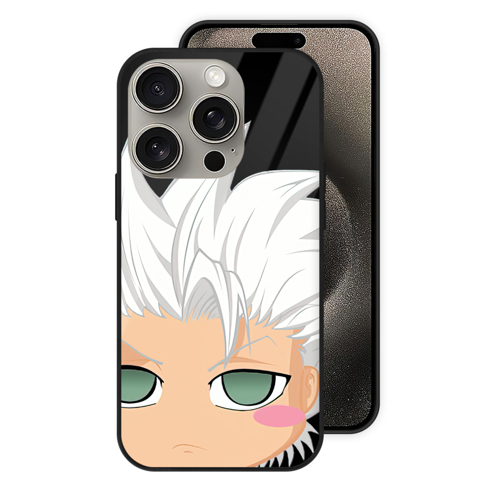 （画像用） ブリーチ 日番谷冬獅郎（ひつがや とうしろう） BLEACH Hitsugaya Toushirou 【iPhone15Pro対応】スマホケース 耐衝撃＆黄変防止 背面ガラス