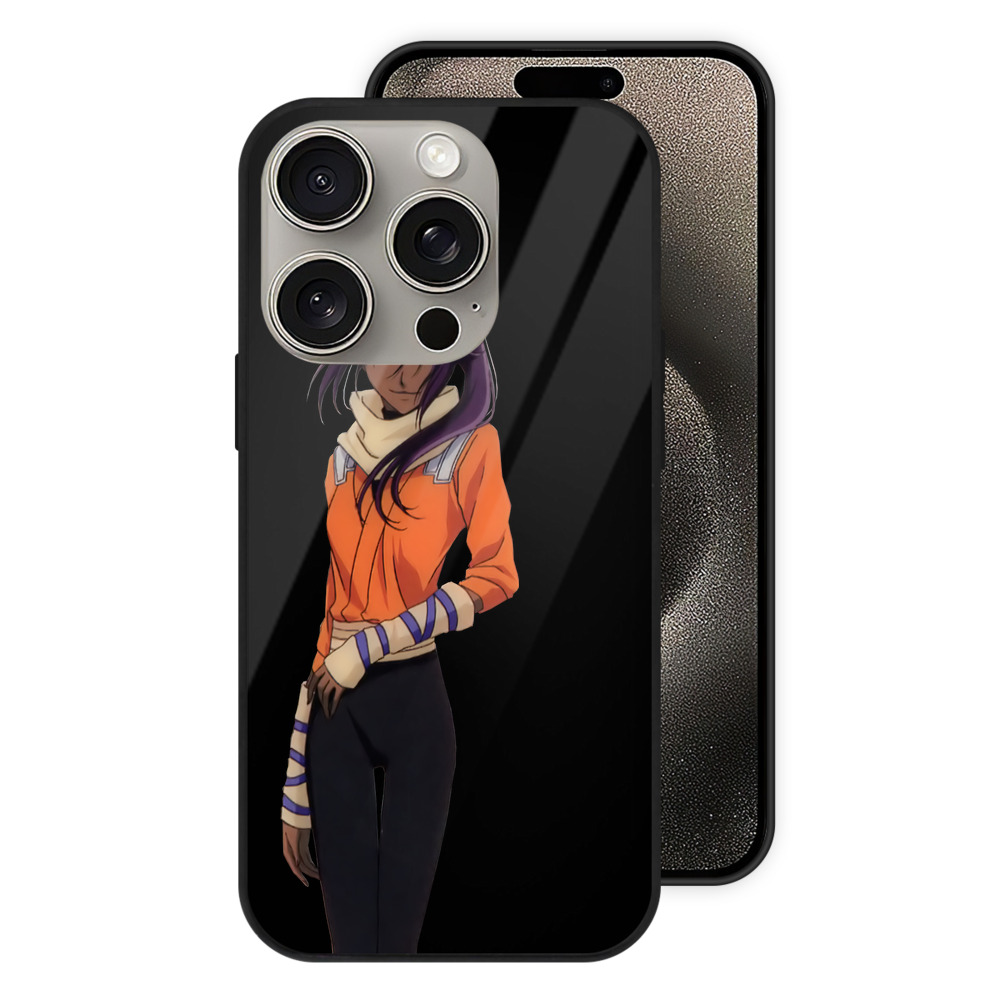 （画像用） ブリーチ 四楓院 夜一（しほういん よるいち） BLEACH Shihouin Yoruichi 【iPhone15Pro対応】スマホケース 耐衝撃＆黄変防止 背面ガラス