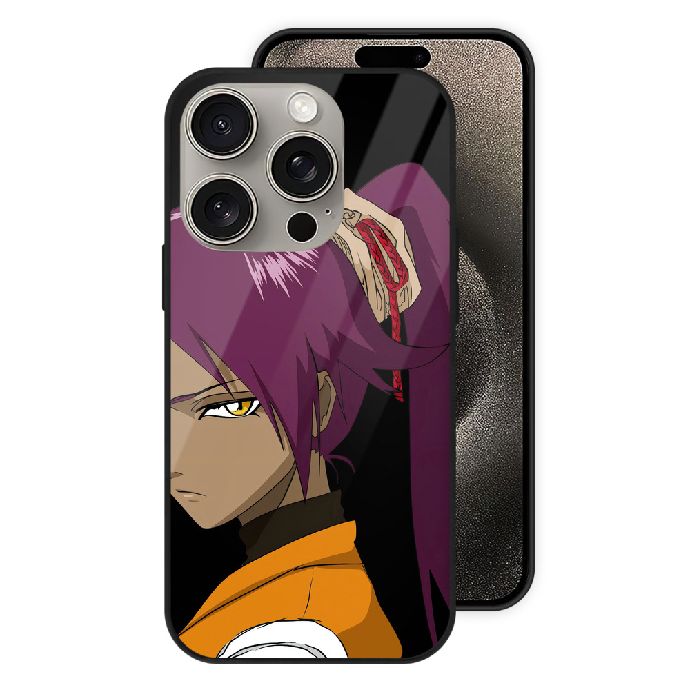 （画像用） ブリーチ 四楓院 夜一（しほういん よるいち） BLEACH Shihouin Yoruichi 【iPhone15Pro対応】スマホケース 耐衝撃＆黄変防止 背面ガラス