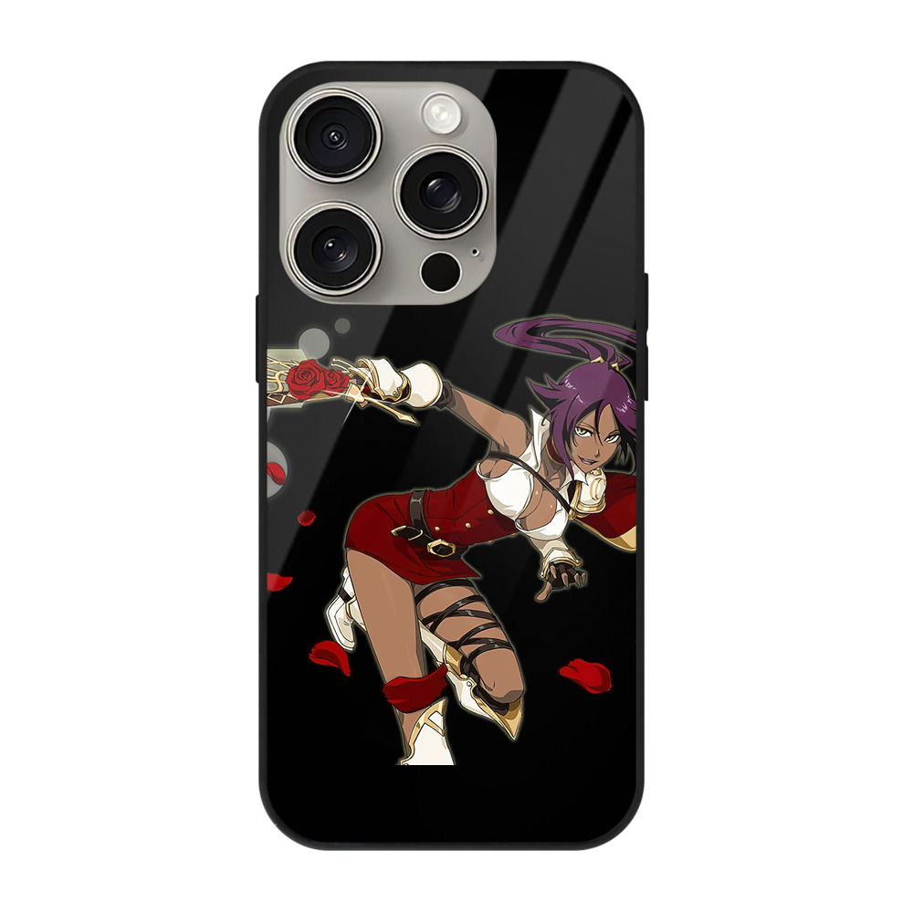 （画像用） ブリーチ 四楓院 夜一（しほういん よるいち） BLEACH Shihouin Yoruichi 【iPhone15Pro対応】スマホケース 耐衝撃＆黄変防止 背面ガラス