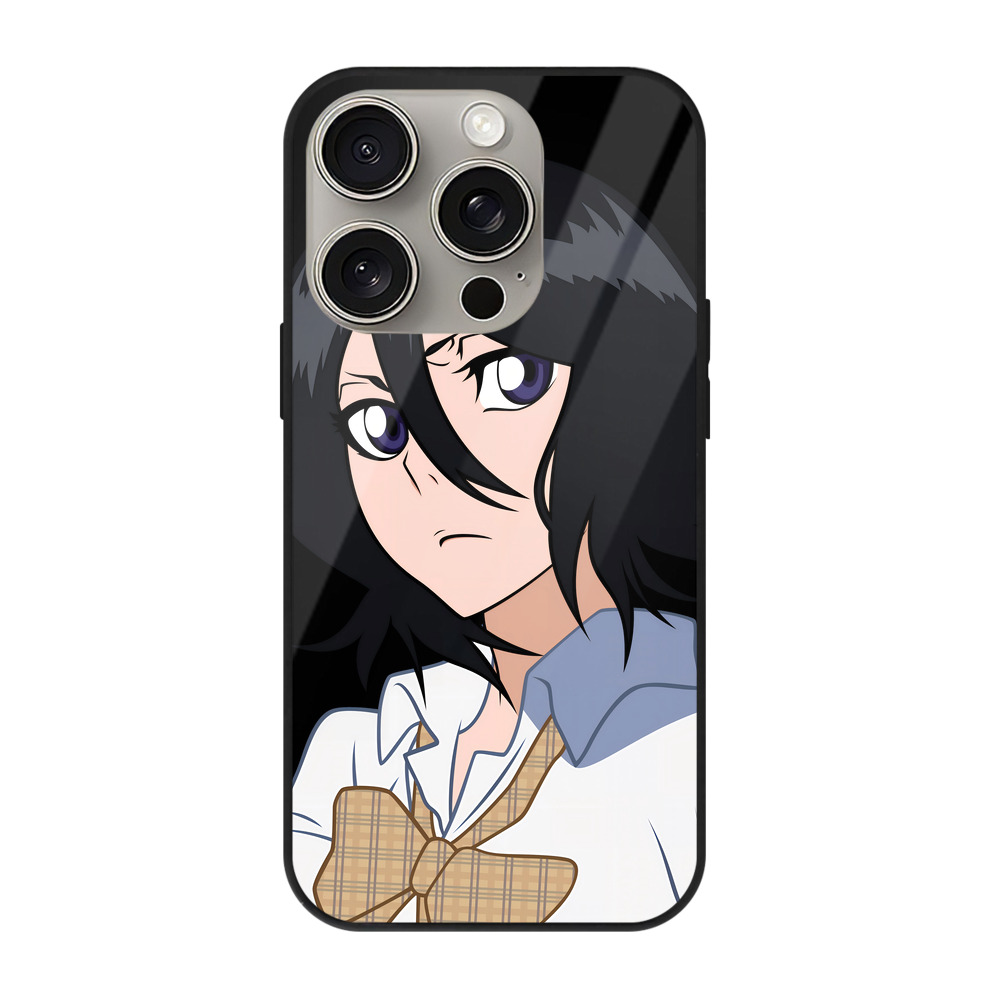 （画像用） ブリーチ 朽木ルキア BLEACH Kuchiki Rukia 【iPhone15Pro対応】スマホケース 耐衝撃＆黄変防止 背面ガラス