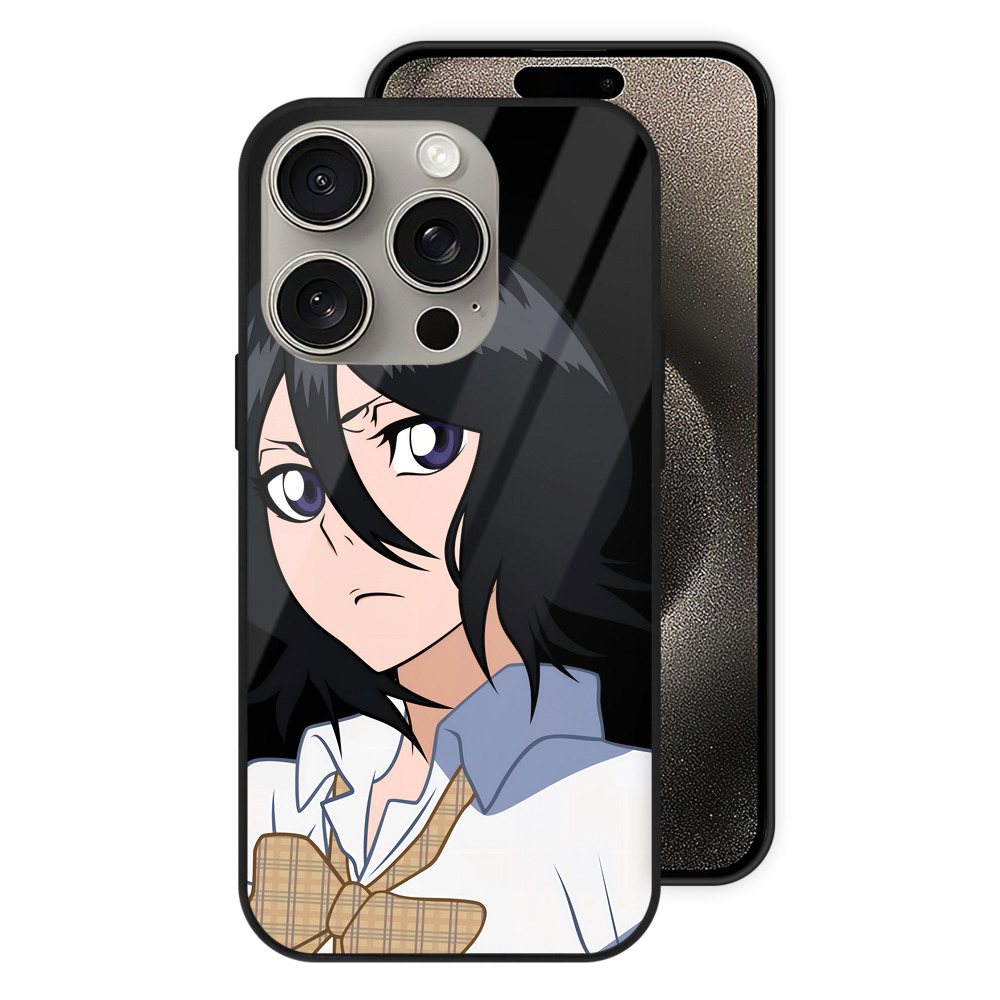 （画像用） ブリーチ 朽木ルキア BLEACH Kuchiki Rukia 【iPhone15Pro対応】スマホケース 耐衝撃＆黄変防止 背面ガラス