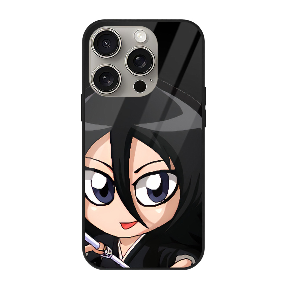 （画像用） ブリーチ 朽木ルキア BLEACH Kuchiki Rukia 【iPhone15Pro対応】スマホケース 耐衝撃＆黄変防止 背面ガラス