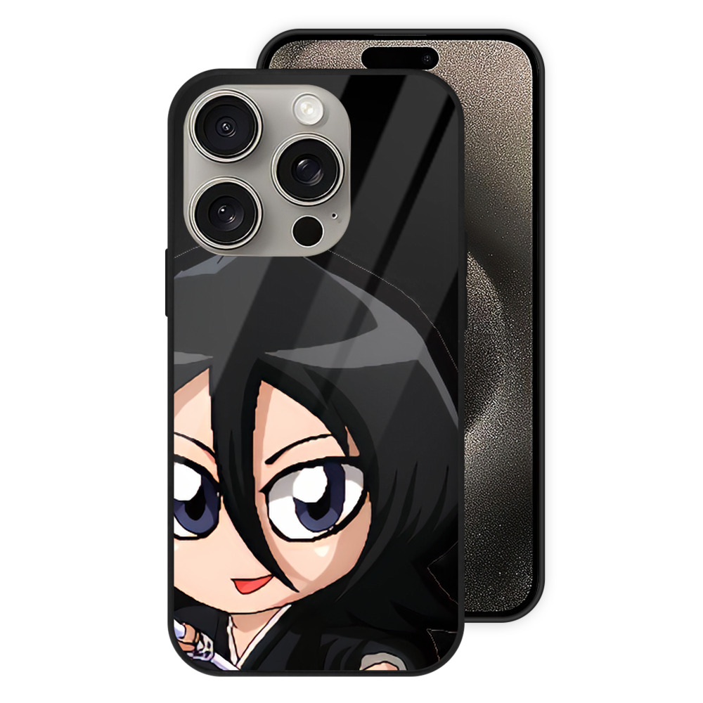 （画像用） ブリーチ 朽木ルキア BLEACH Kuchiki Rukia 【iPhone15Pro対応】スマホケース 耐衝撃＆黄変防止 背面ガラス