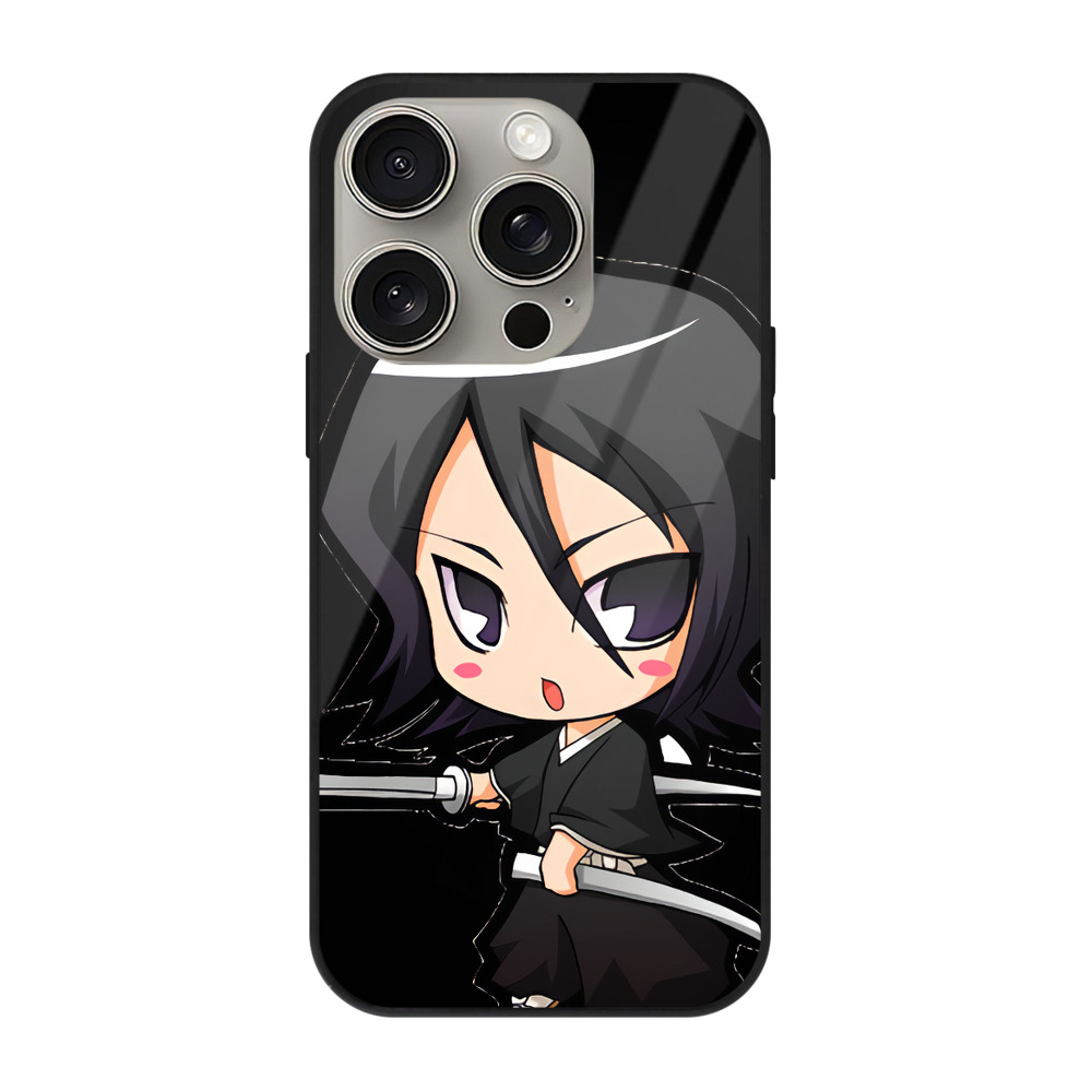 （画像用） ブリーチ 朽木ルキア BLEACH Kuchiki Rukia 【iPhone15Pro対応】スマホケース 耐衝撃＆黄変防止 背面ガラス
