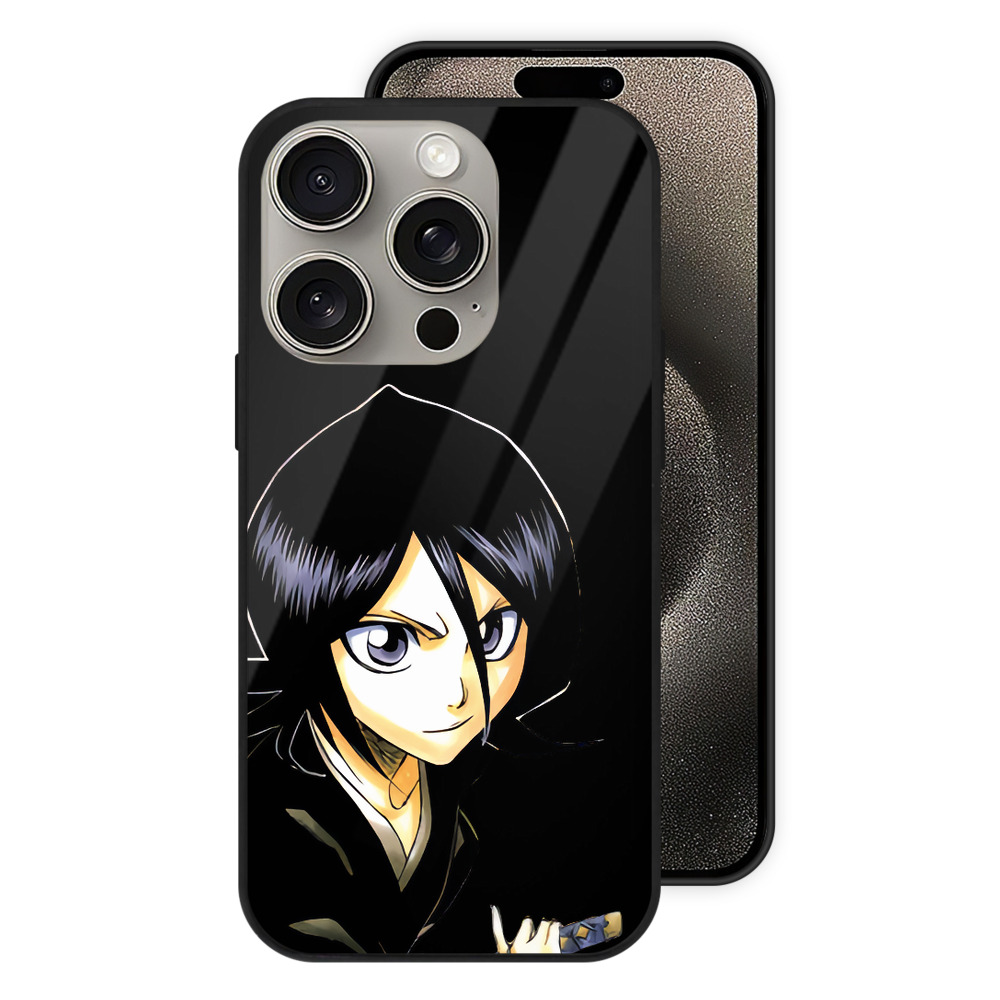 （画像用） ブリーチ 朽木ルキア BLEACH Kuchiki Rukia 【iPhone15Pro対応】スマホケース 耐衝撃＆黄変防止 背面ガラス