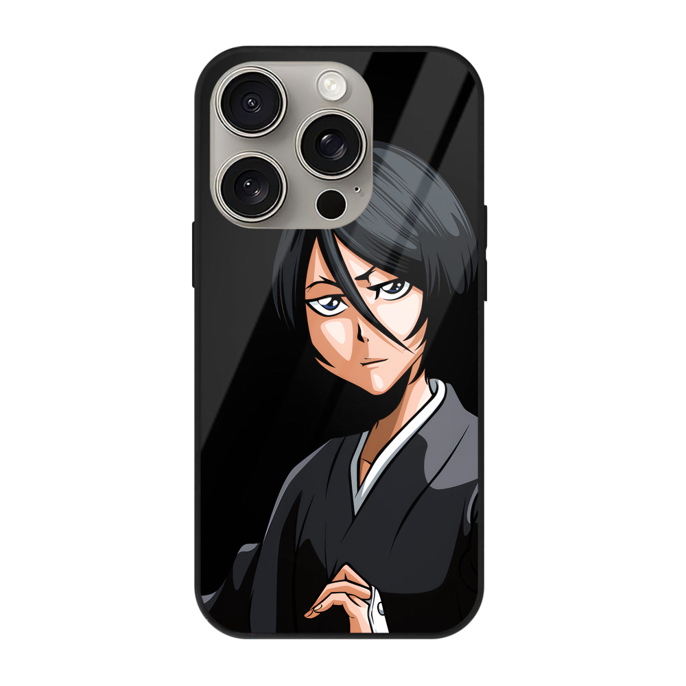 （画像用） ブリーチ 朽木ルキア BLEACH Kuchiki Rukia 【iPhone15Pro対応】スマホケース 耐衝撃＆黄変防止 背面ガラス