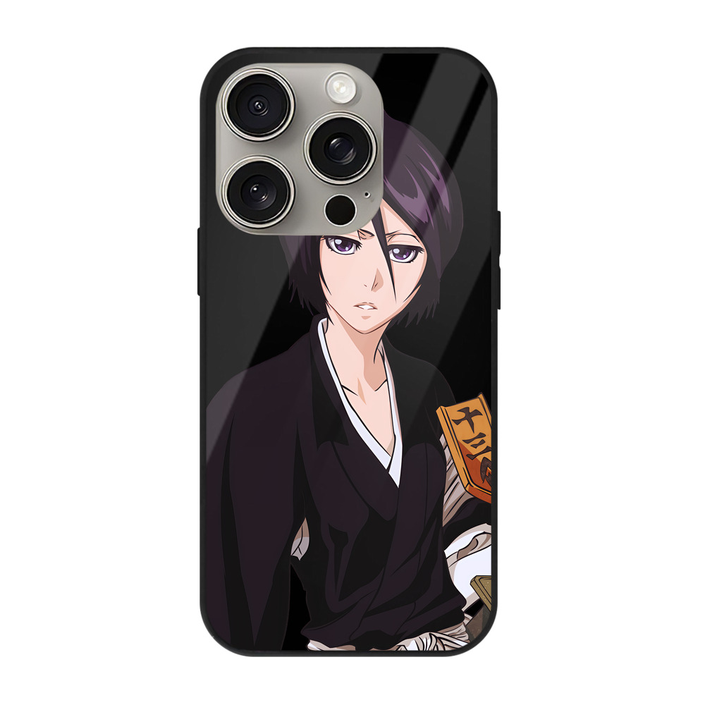 （画像用） ブリーチ 朽木ルキア BLEACH Kuchiki Rukia 【iPhone15Pro対応】スマホケース 耐衝撃＆黄変防止 背面ガラス