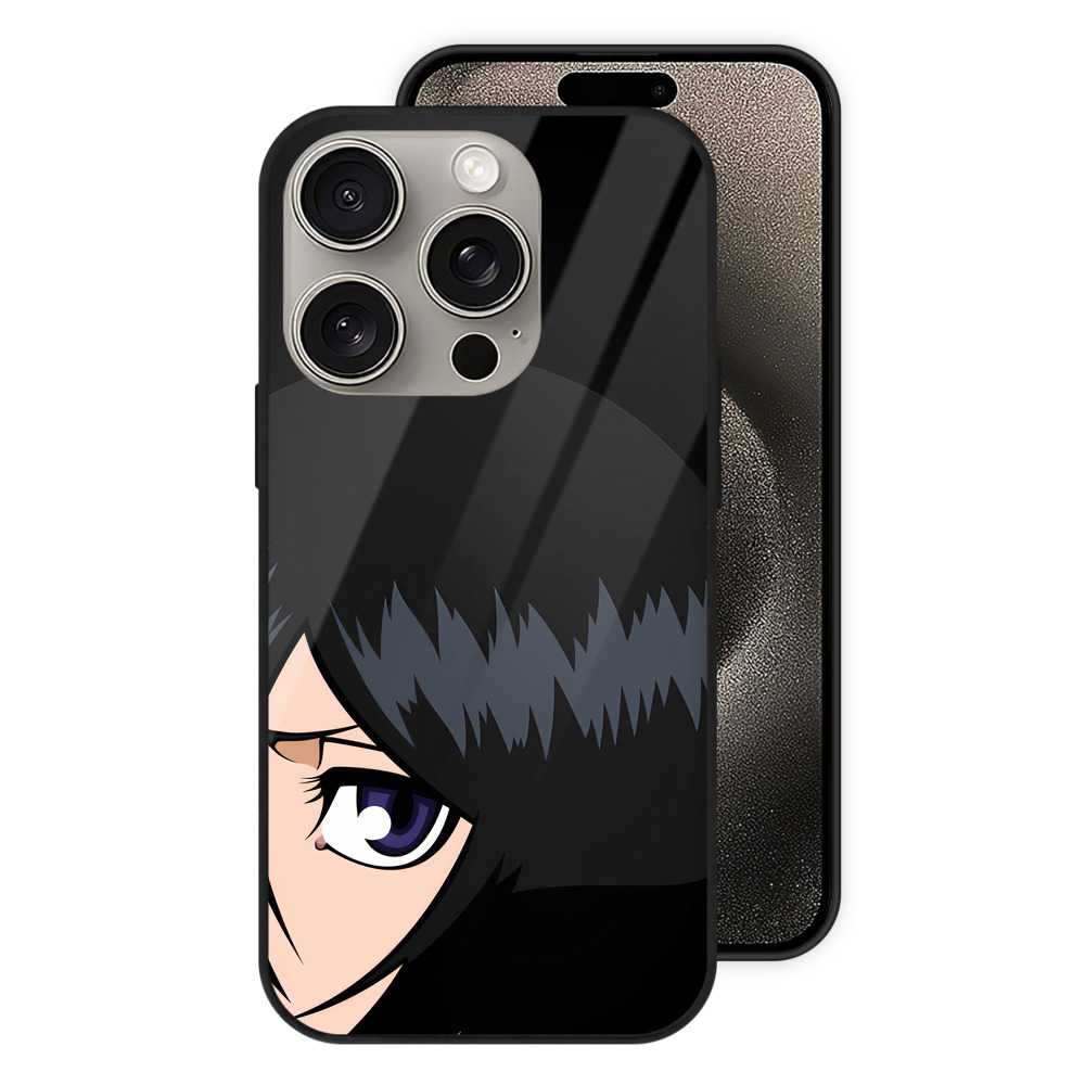 （画像用） ブリーチ 朽木ルキア BLEACH Kuchiki Rukia 【iPhone15Pro対応】スマホケース 耐衝撃＆黄変防止 背面ガラス