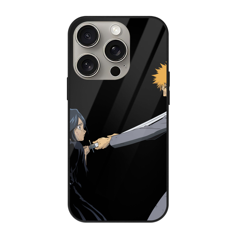 （画像用） ブリーチ 朽木ルキア BLEACH Kuchiki Rukia 【iPhone15Pro対応】スマホケース 耐衝撃＆黄変防止 背面ガラス