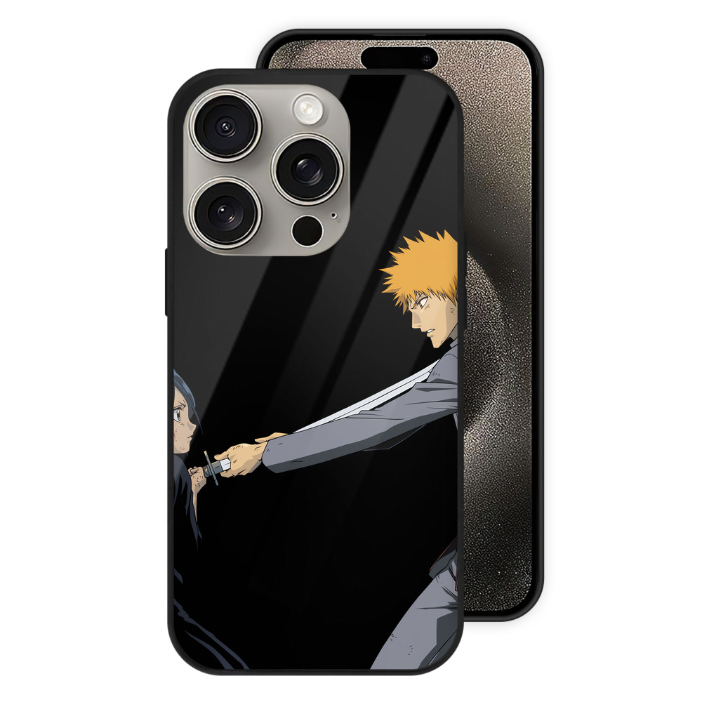 （画像用） ブリーチ 朽木ルキア BLEACH Kuchiki Rukia 【iPhone15Pro対応】スマホケース 耐衝撃＆黄変防止 背面ガラス