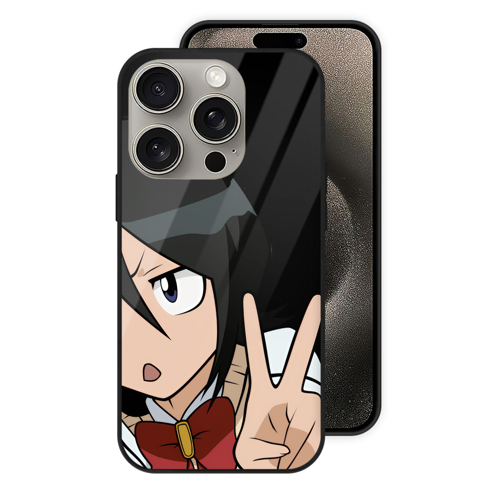 （画像用） ブリーチ 朽木ルキア BLEACH Kuchiki Rukia 【iPhone15Pro対応】スマホケース 耐衝撃＆黄変防止 背面ガラス