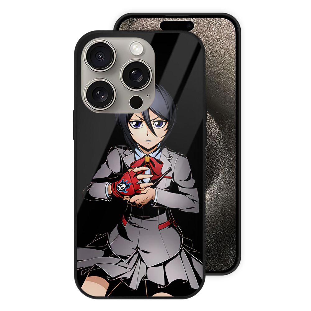 （画像用） ブリーチ 朽木ルキア BLEACH Kuchiki Rukia 【iPhone15Pro対応】スマホケース 耐衝撃＆黄変防止 背面ガラス
