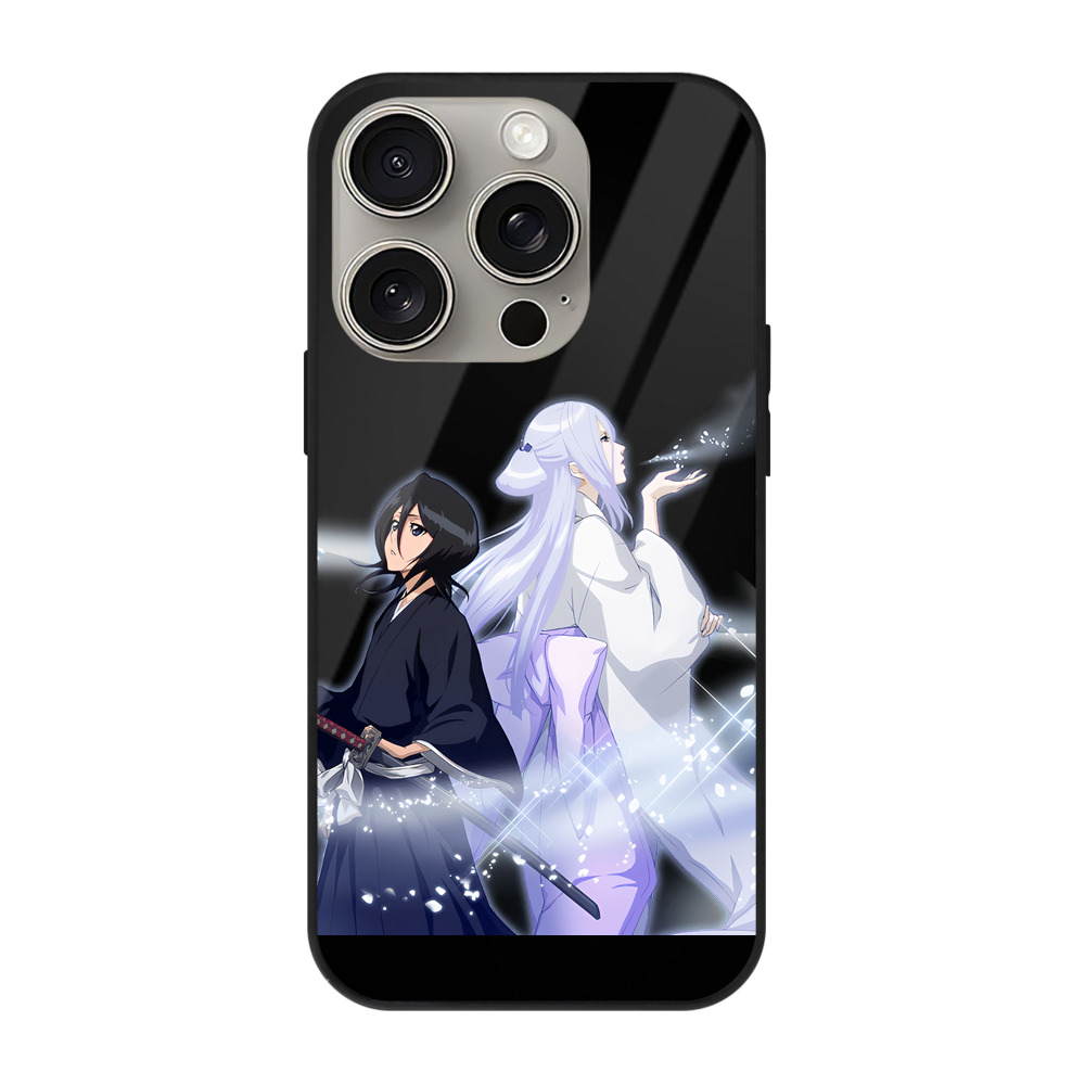 （画像用） ブリーチ 朽木ルキア BLEACH Kuchiki Rukia 【iPhone15Pro対応】スマホケース 耐衝撃＆黄変防止 背面ガラス