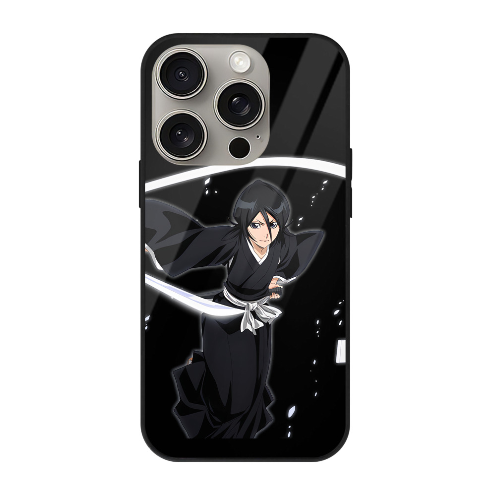 （画像用） ブリーチ 朽木ルキア BLEACH Kuchiki Rukia 【iPhone15Pro対応】スマホケース 耐衝撃＆黄変防止 背面ガラス