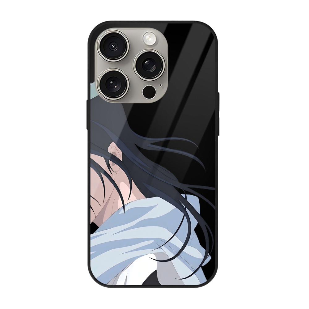 （画像用） ブリーチ くちき びゃくや BLEACH Kuchiki Byakuya 【iPhone15Pro対応】スマホケース 耐衝撃＆黄変防止 背面ガラス