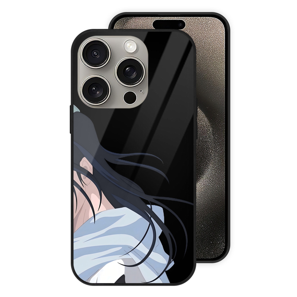 （画像用） ブリーチ くちき びゃくや BLEACH Kuchiki Byakuya 【iPhone15Pro対応】スマホケース 耐衝撃＆黄変防止 背面ガラス