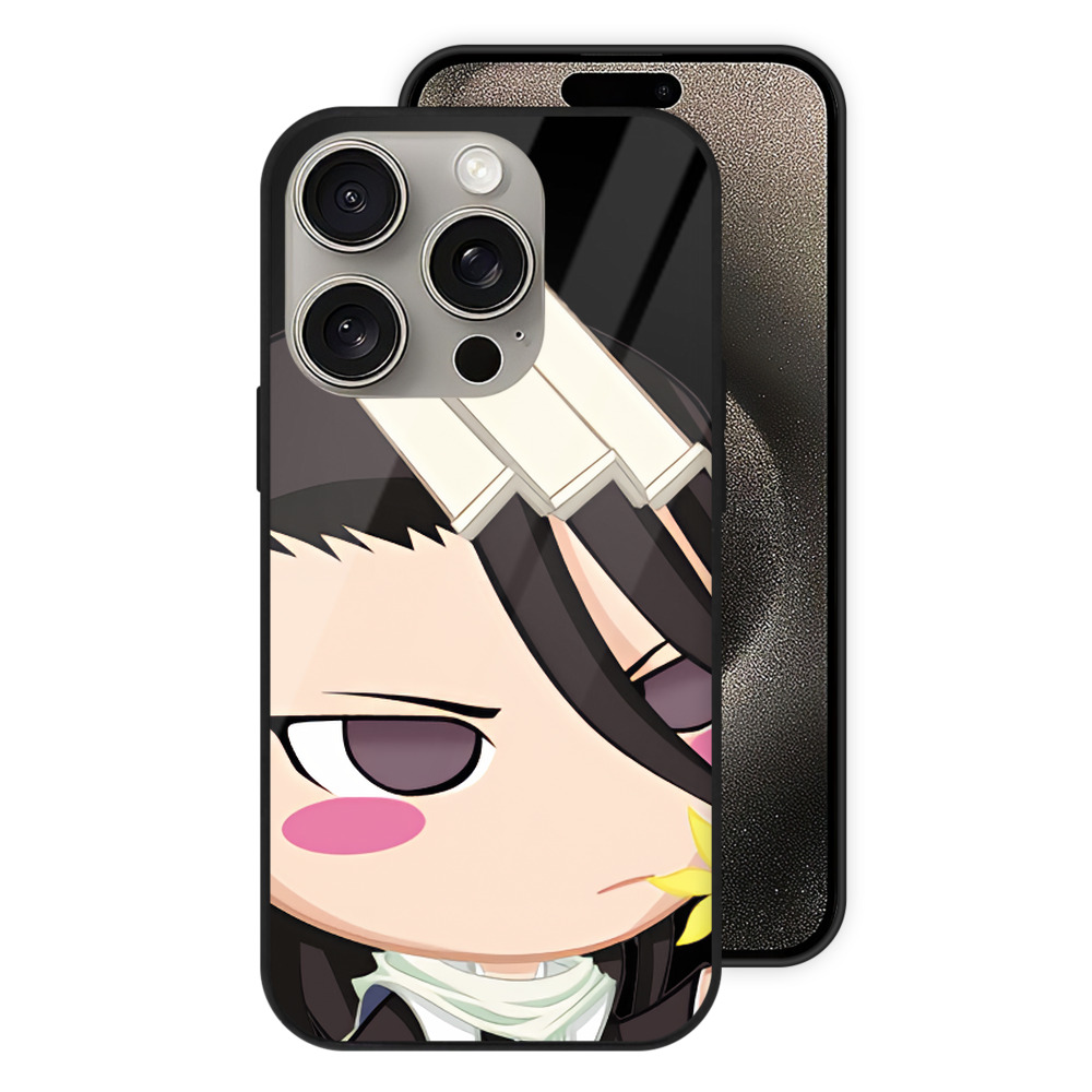 （画像用） ブリーチ くちき びゃくや BLEACH Kuchiki Byakuya 【iPhone15Pro対応】スマホケース 耐衝撃＆黄変防止 背面ガラス