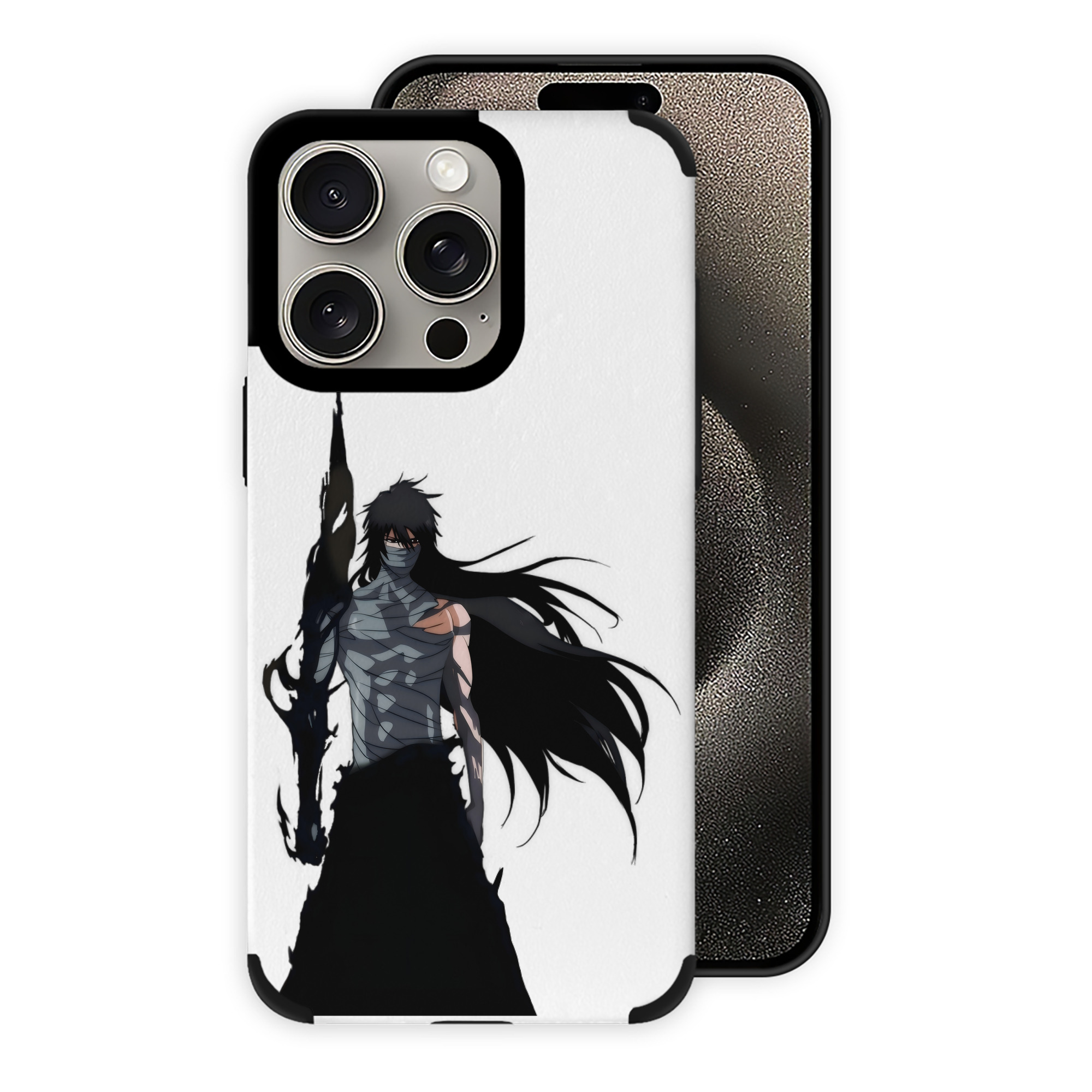 ブリーチ 黒崎一護（くろさき いちご）BLEACH Kurosaki Ichigo 【iPhone15ProMax対応】 PUレザー スマホケース 耐衝撃＆黄変防止
