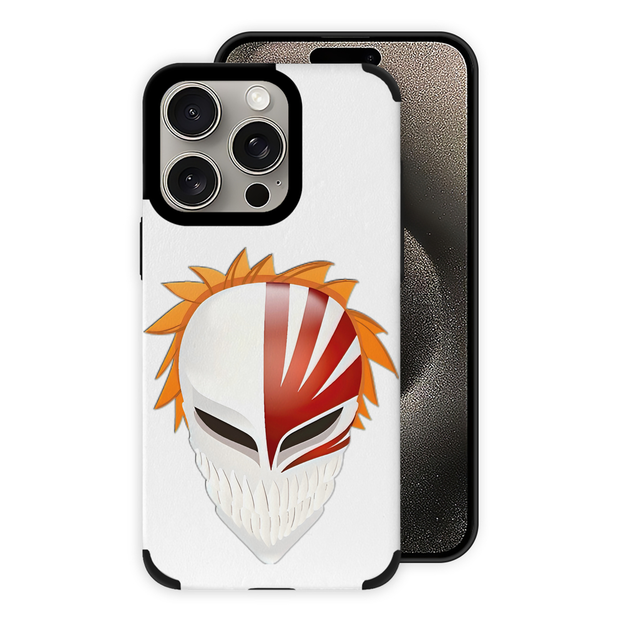 ブリーチ 黒崎一護（くろさき いちご）BLEACH Kurosaki Ichigo 【iPhone15ProMax対応】 PUレザー スマホケース 耐衝撃＆黄変防止