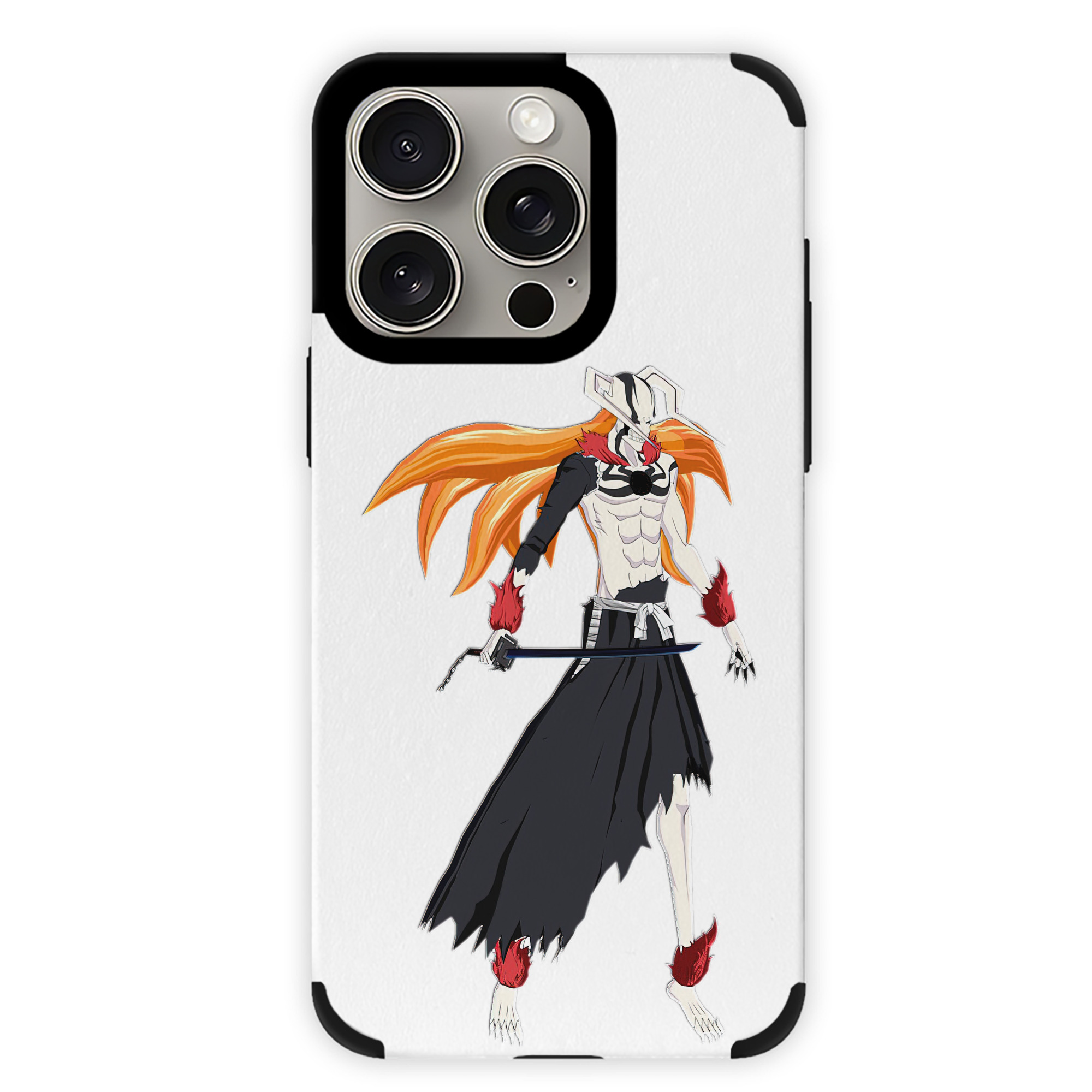 ブリーチ 黒崎一護（くろさき いちご）BLEACH Kurosaki Ichigo 【iPhone15ProMax対応】 PUレザー スマホケース 耐衝撃＆黄変防止