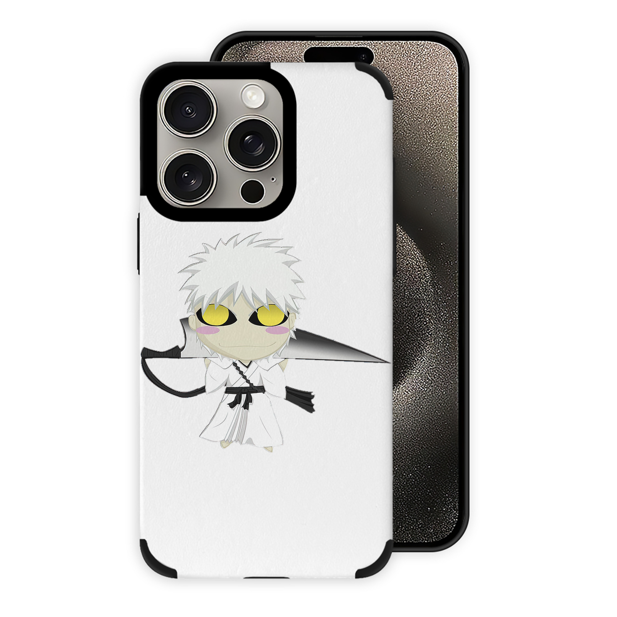 ブリーチ 黒崎一護（くろさき いちご）BLEACH Kurosaki Ichigo 【iPhone15ProMax対応】 PUレザー スマホケース 耐衝撃＆黄変防止
