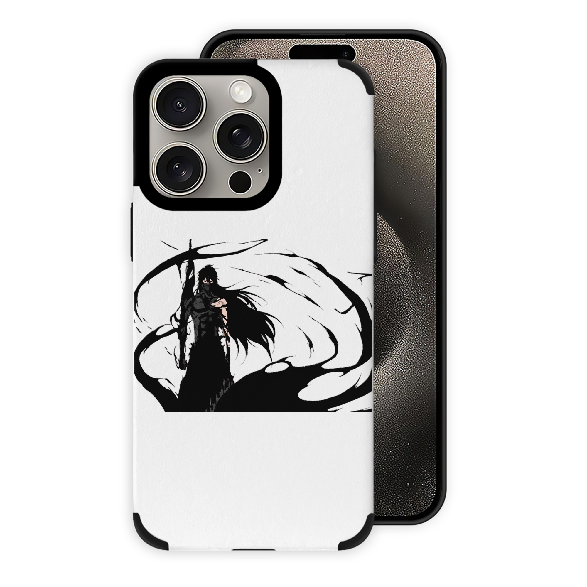 ブリーチ 黒崎一護（くろさき いちご）BLEACH Kurosaki Ichigo 【iPhone15ProMax対応】 PUレザー スマホケース 耐衝撃＆黄変防止