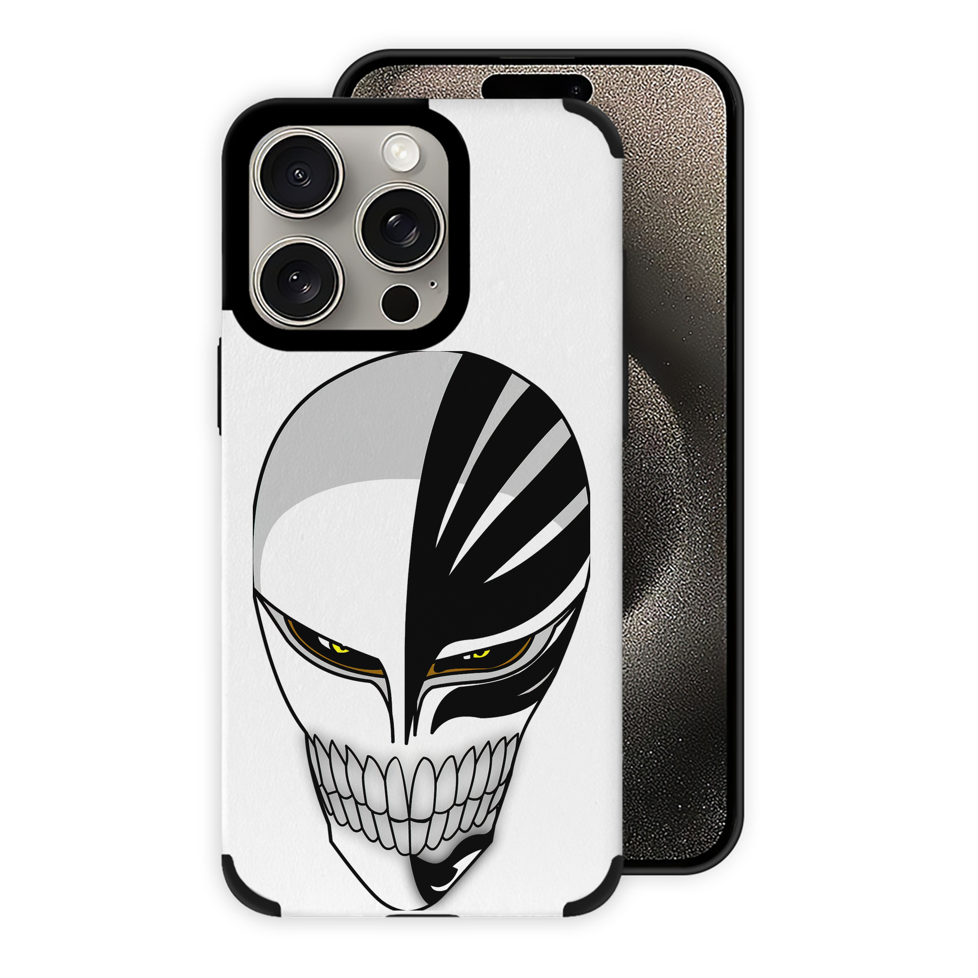 ブリーチ 黒崎一護（くろさき いちご）BLEACH Kurosaki Ichigo 【iPhone15ProMax対応】 PUレザー スマホケース 耐衝撃＆黄変防止