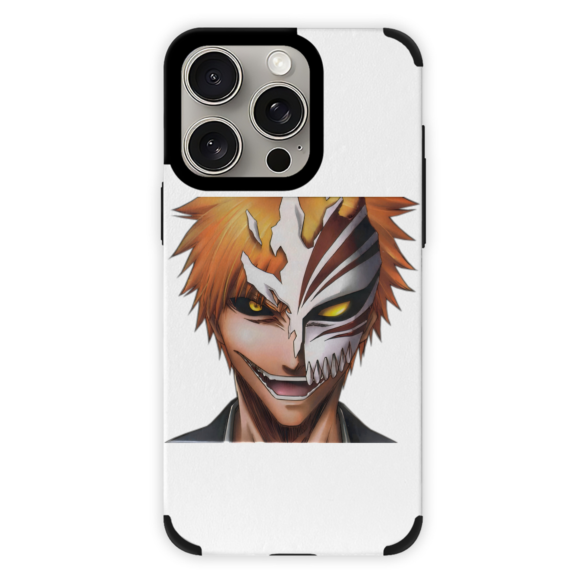 ブリーチ 黒崎一護（くろさき いちご）BLEACH Kurosaki Ichigo 【iPhone15ProMax対応】 PUレザー スマホケース 耐衝撃＆黄変防止
