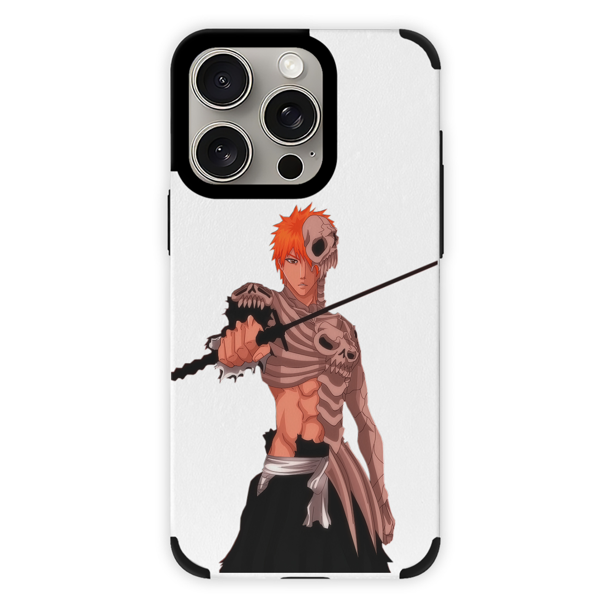 ブリーチ 黒崎一護（くろさき いちご）BLEACH Kurosaki Ichigo 【iPhone15ProMax対応】 PUレザー スマホケース 耐衝撃＆黄変防止