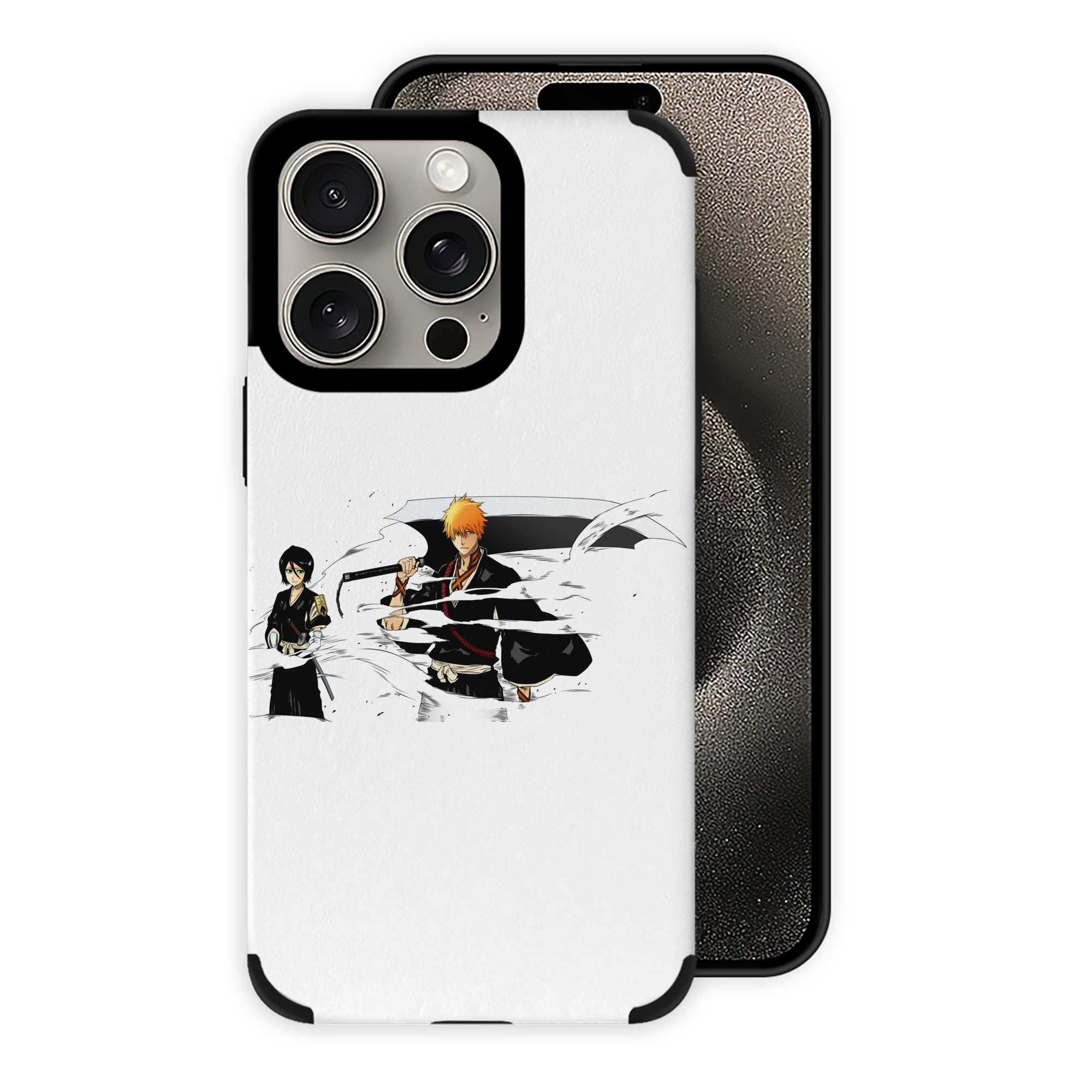 ブリーチ 黒崎一護（くろさき いちご）BLEACH Kurosaki Ichigo 【iPhone15ProMax対応】 PUレザー スマホケース 耐衝撃＆黄変防止