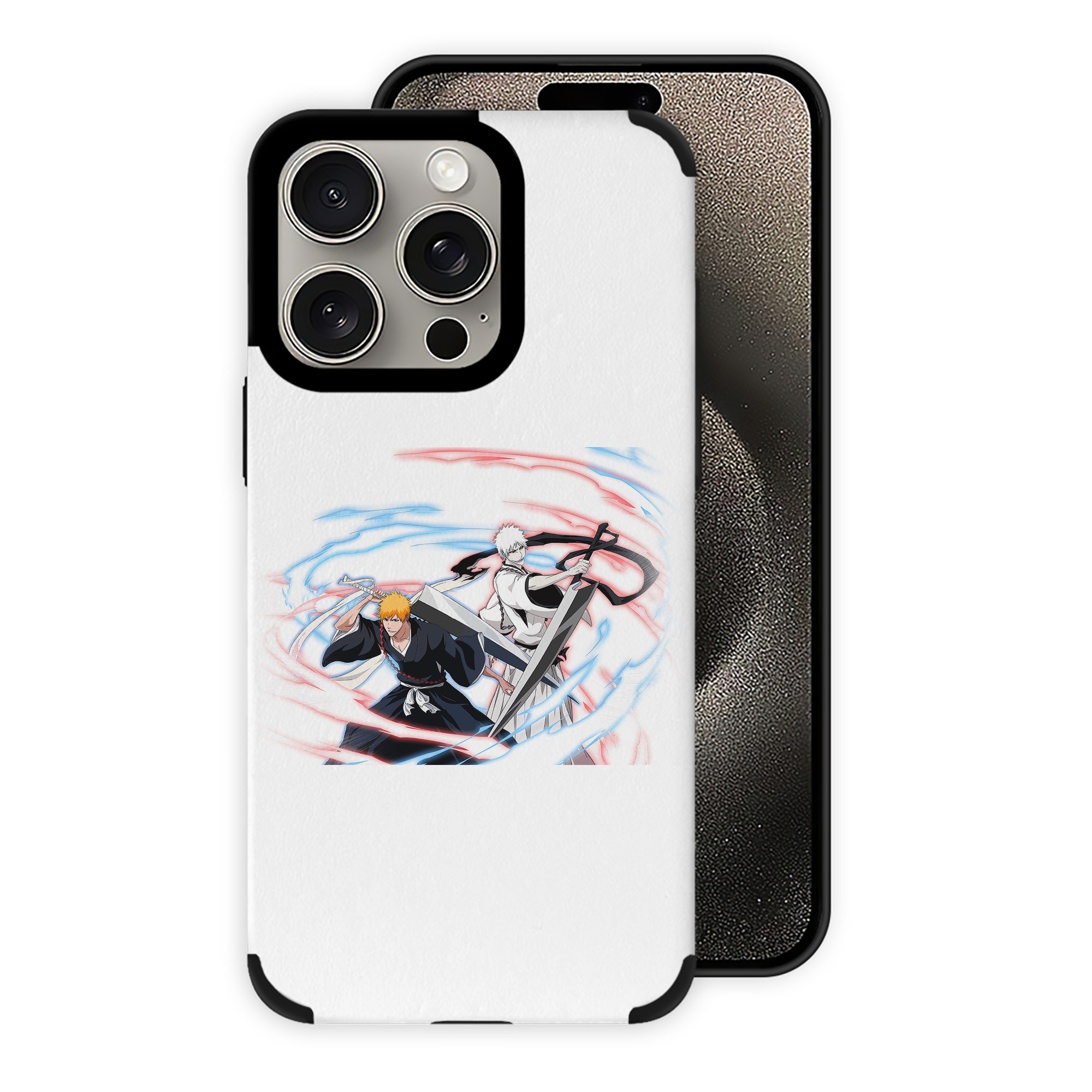 ブリーチ 黒崎一護（くろさき いちご）BLEACH Kurosaki Ichigo 【iPhone15ProMax対応】 PUレザー スマホケース 耐衝撃＆黄変防止