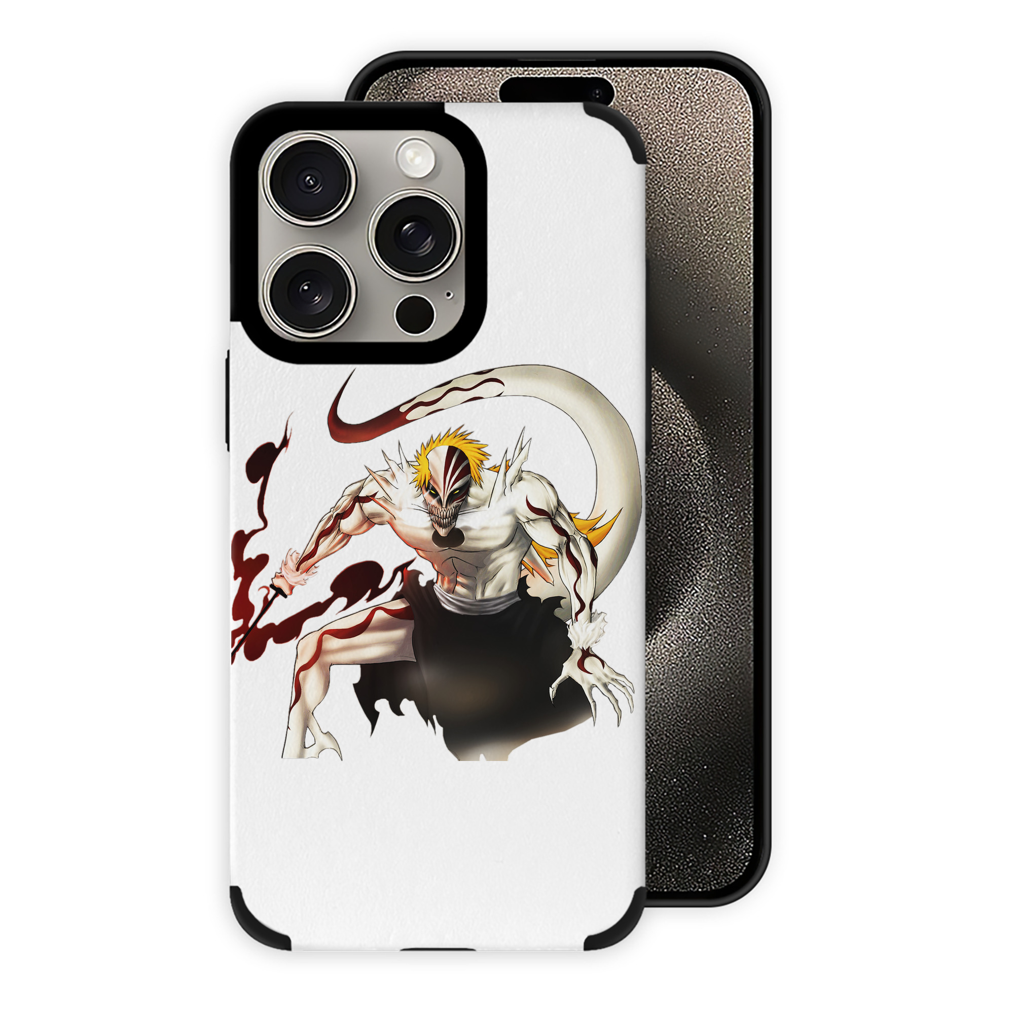 ブリーチ 黒崎一護（くろさき いちご）BLEACH Kurosaki Ichigo 【iPhone15ProMax対応】 PUレザー スマホケース 耐衝撃＆黄変防止