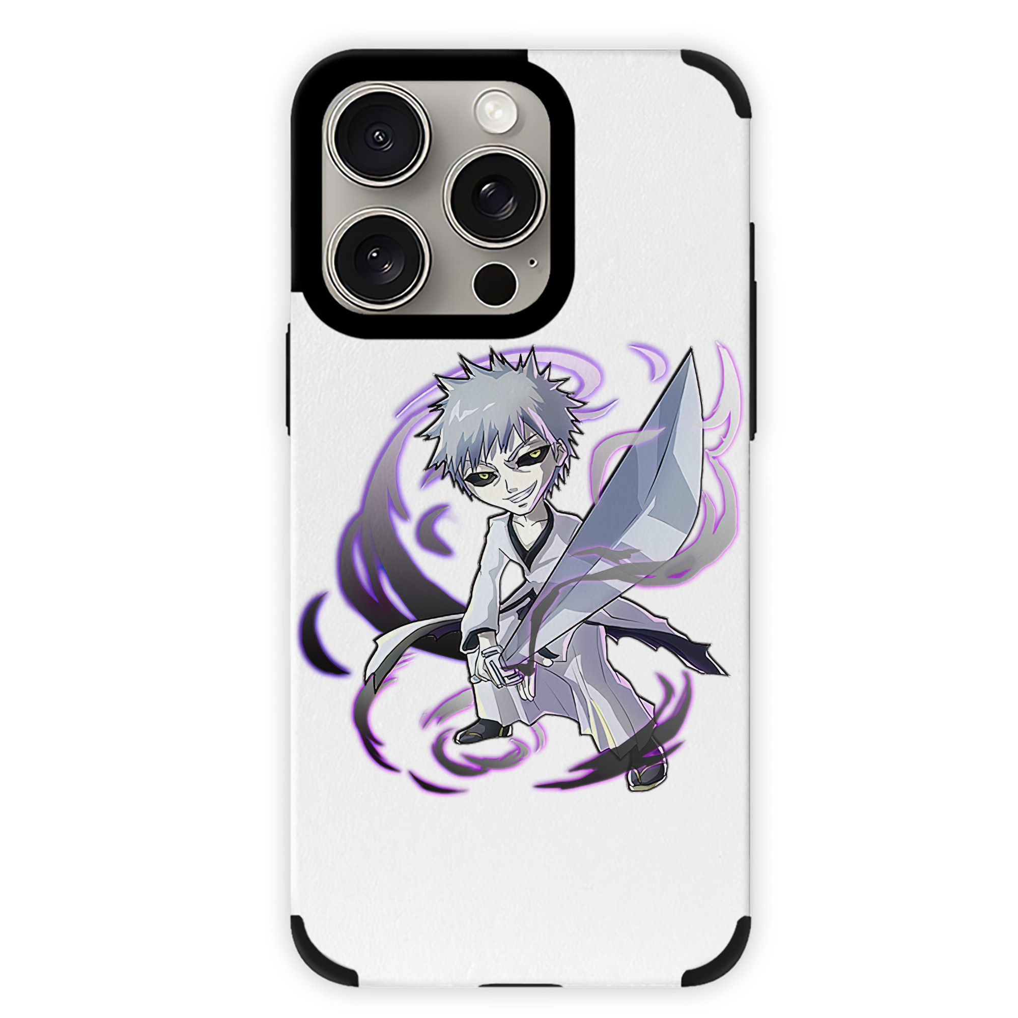 ブリーチ 黒崎一護（くろさき いちご）BLEACH Kurosaki Ichigo 【iPhone15ProMax対応】 PUレザー スマホケース 耐衝撃＆黄変防止