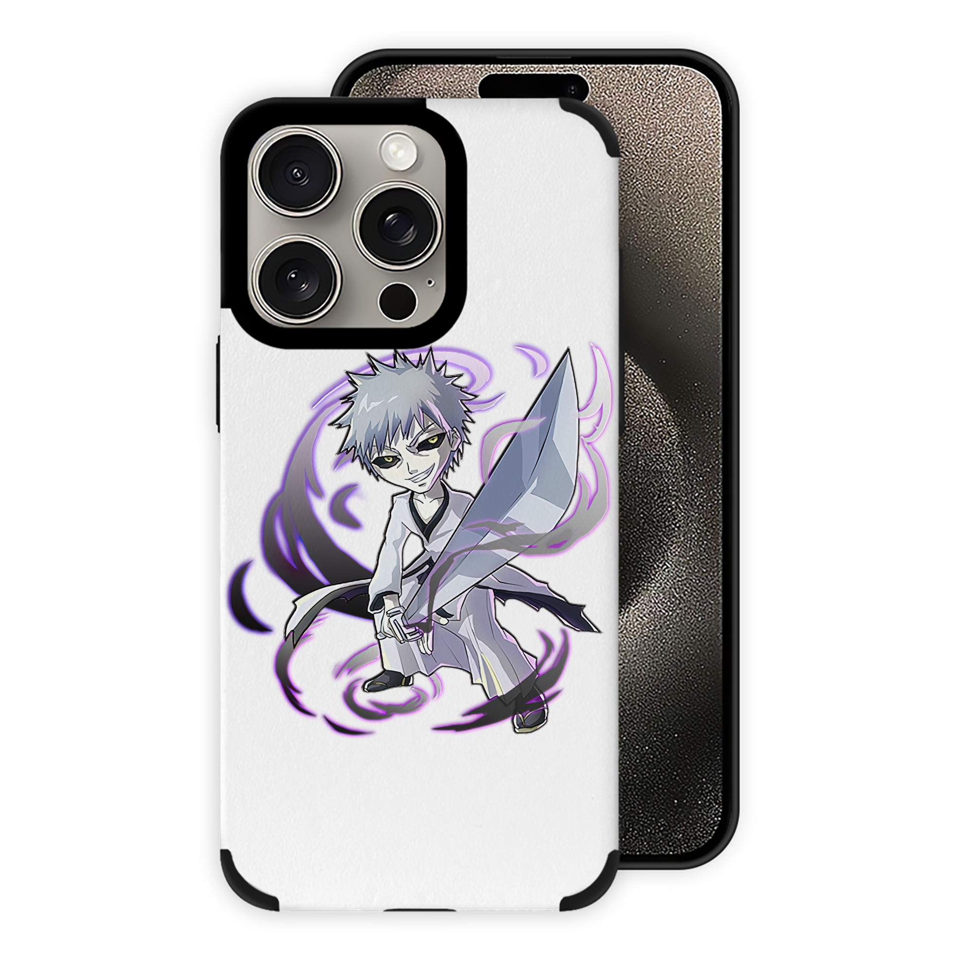 ブリーチ 黒崎一護（くろさき いちご）BLEACH Kurosaki Ichigo 【iPhone15ProMax対応】 PUレザー スマホケース 耐衝撃＆黄変防止