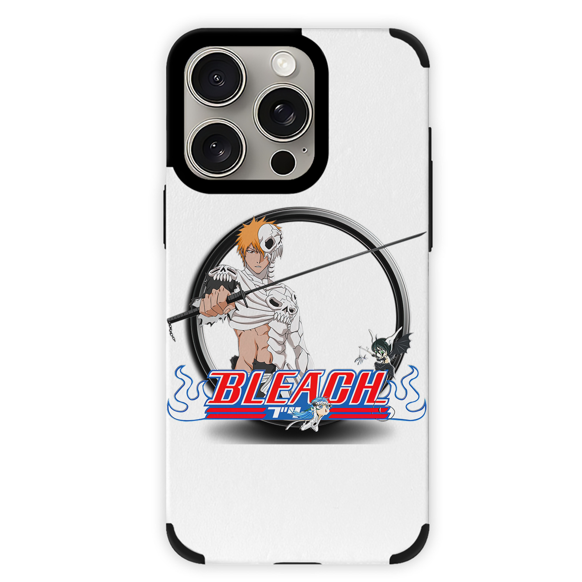 ブリーチ 黒崎一護（くろさき いちご）BLEACH Kurosaki Ichigo 【iPhone15ProMax対応】 PUレザー スマホケース 耐衝撃＆黄変防止