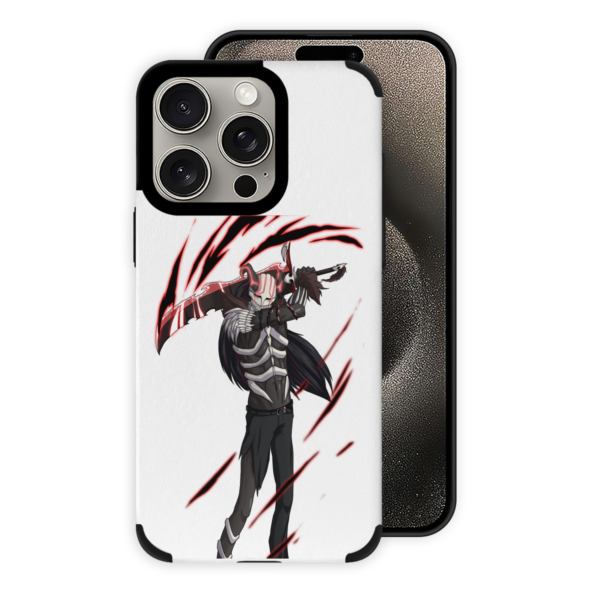 ブリーチ 黒崎一護（くろさき いちご）BLEACH Kurosaki Ichigo 【iPhone15ProMax対応】 PUレザー スマホケース 耐衝撃＆黄変防止