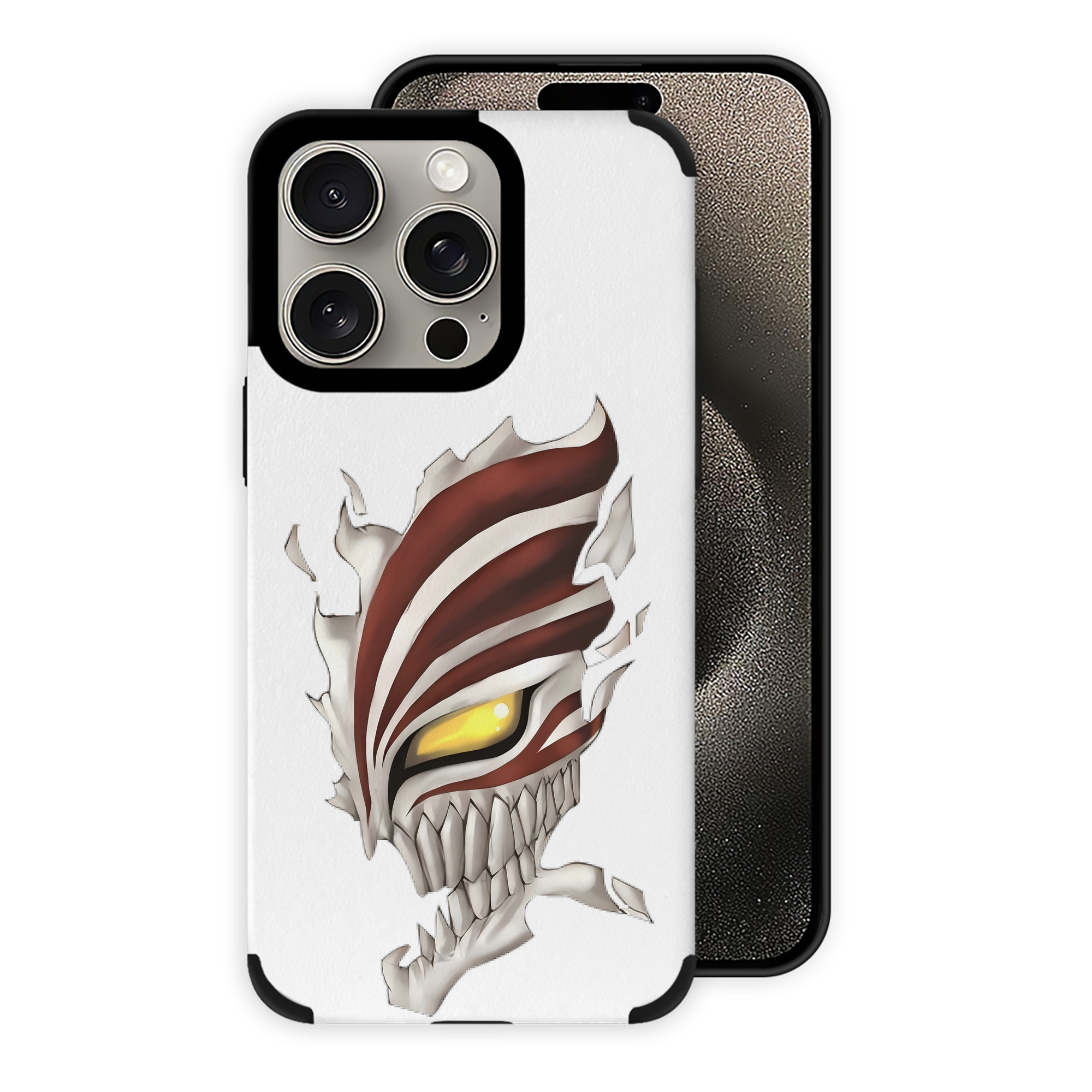 ブリーチ 黒崎一護（くろさき いちご）BLEACH Kurosaki Ichigo 【iPhone15ProMax対応】 PUレザー スマホケース 耐衝撃＆黄変防止