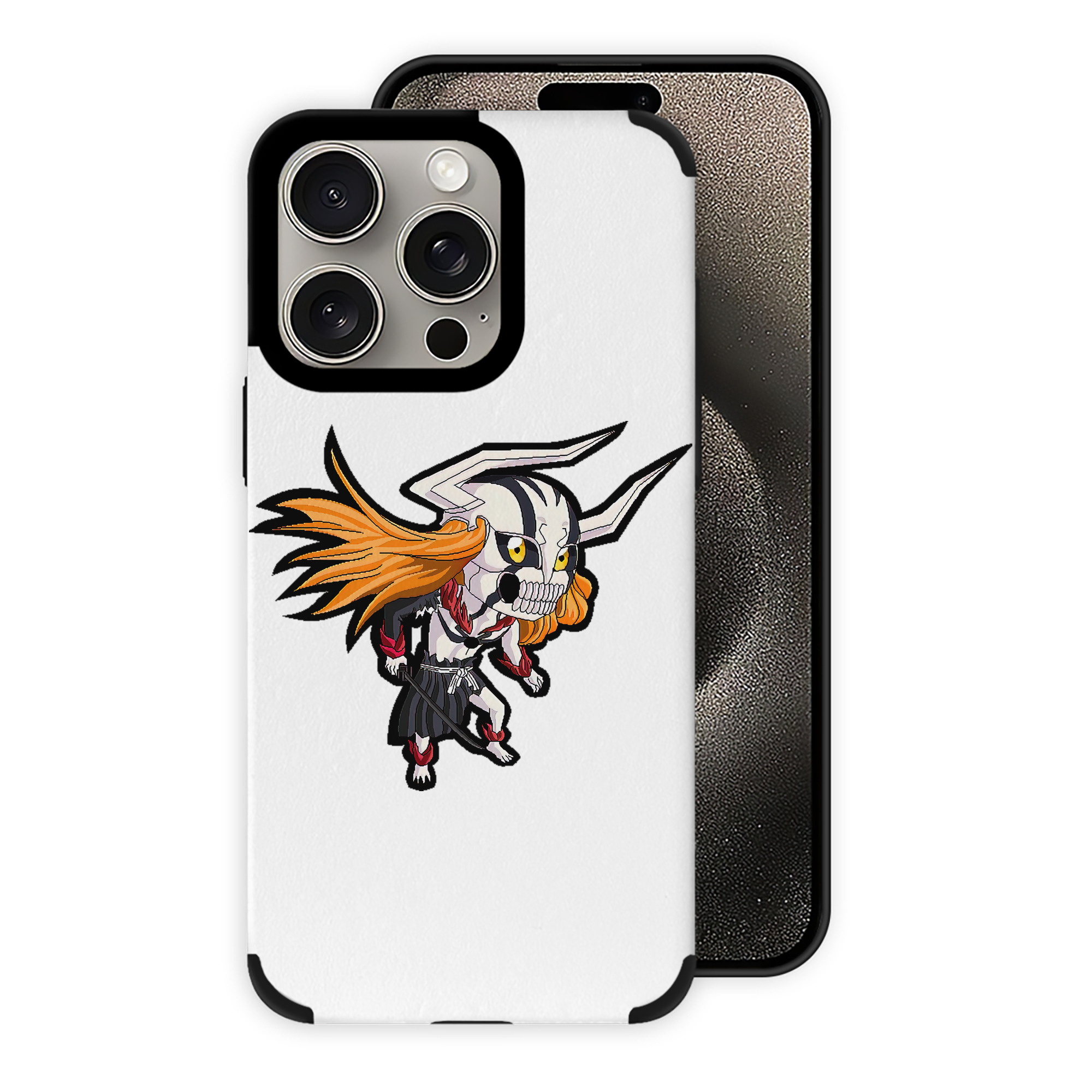 ブリーチ 黒崎一護（くろさき いちご）BLEACH Kurosaki Ichigo 【iPhone15ProMax対応】 PUレザー スマホケース 耐衝撃＆黄変防止
