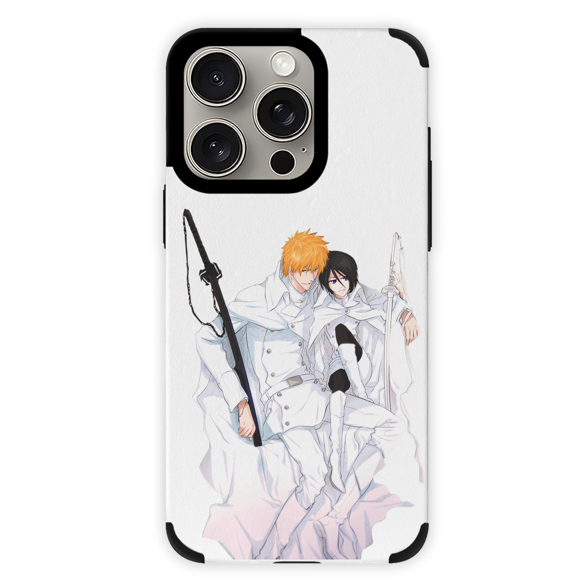 ブリーチ 黒崎一護（くろさき いちご）BLEACH Kurosaki Ichigo 【iPhone15ProMax対応】 PUレザー スマホケース 耐衝撃＆黄変防止