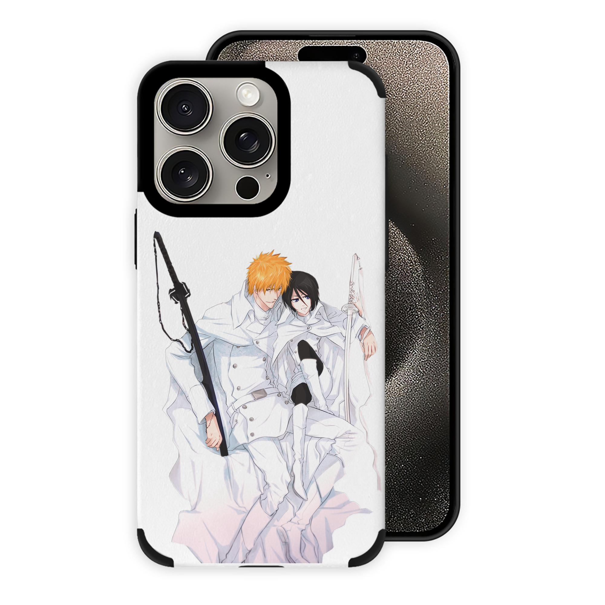 ブリーチ 黒崎一護（くろさき いちご）BLEACH Kurosaki Ichigo 【iPhone15ProMax対応】 PUレザー スマホケース 耐衝撃＆黄変防止