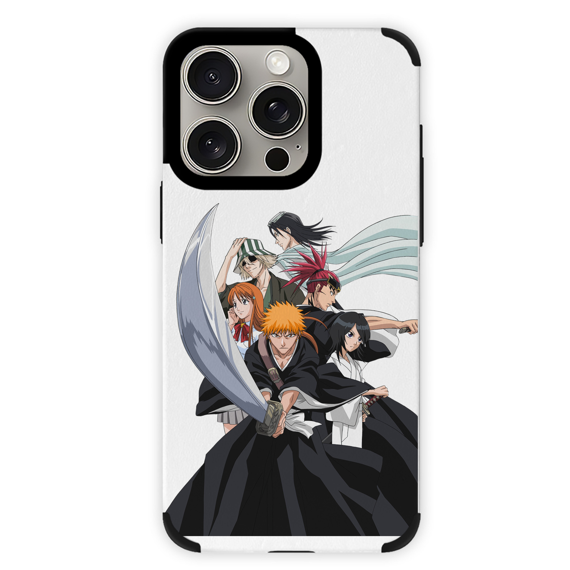ブリーチ 黒崎一護（くろさき いちご）BLEACH Kurosaki Ichigo 【iPhone15ProMax対応】 PUレザー スマホケース 耐衝撃＆黄変防止