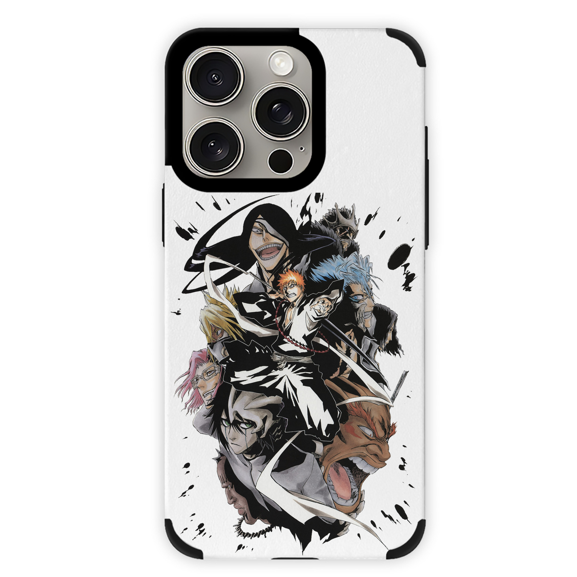 ブリーチ 黒崎一護（くろさき いちご）BLEACH Kurosaki Ichigo 【iPhone15ProMax対応】 PUレザー スマホケース 耐衝撃＆黄変防止