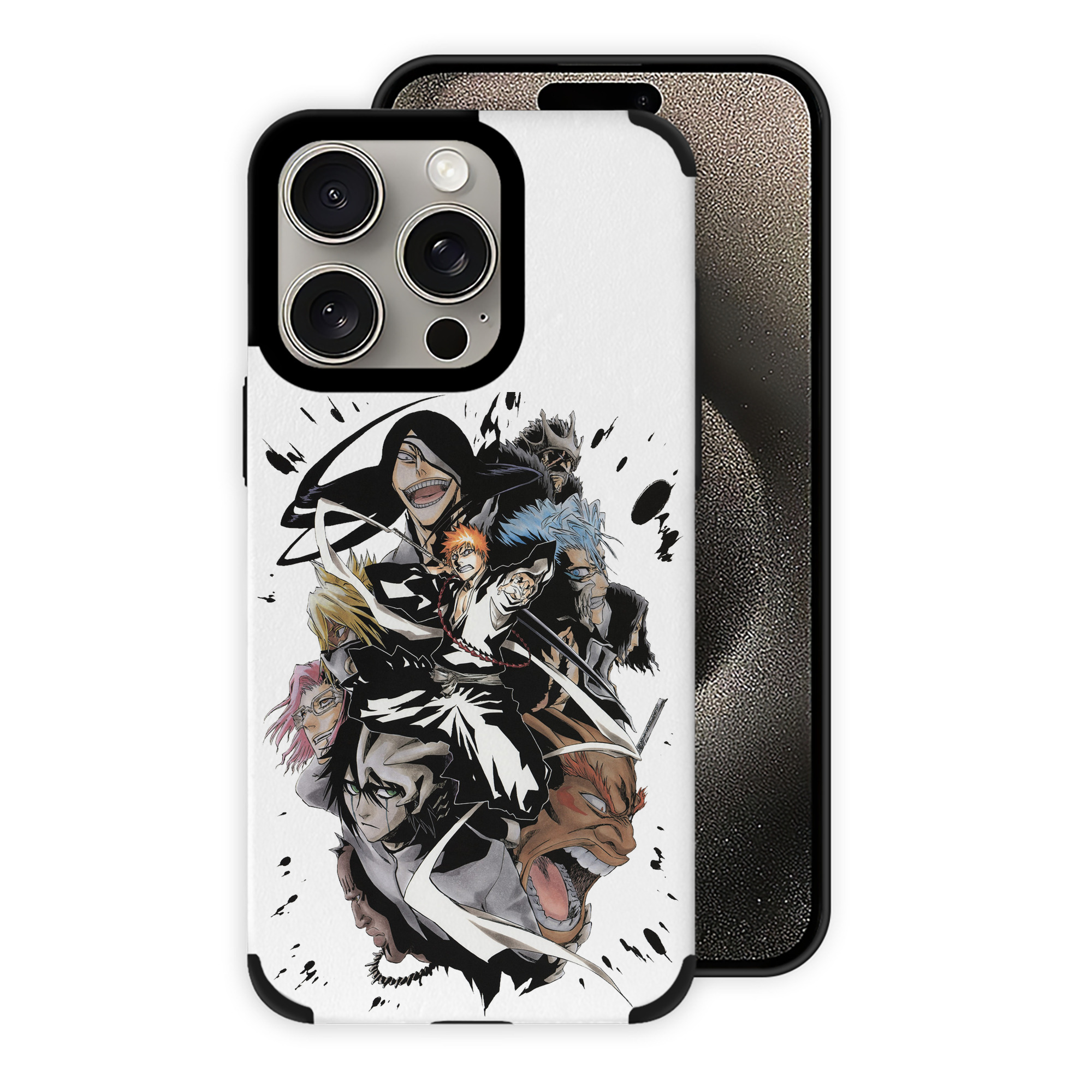 ブリーチ 黒崎一護（くろさき いちご）BLEACH Kurosaki Ichigo 【iPhone15ProMax対応】 PUレザー スマホケース 耐衝撃＆黄変防止