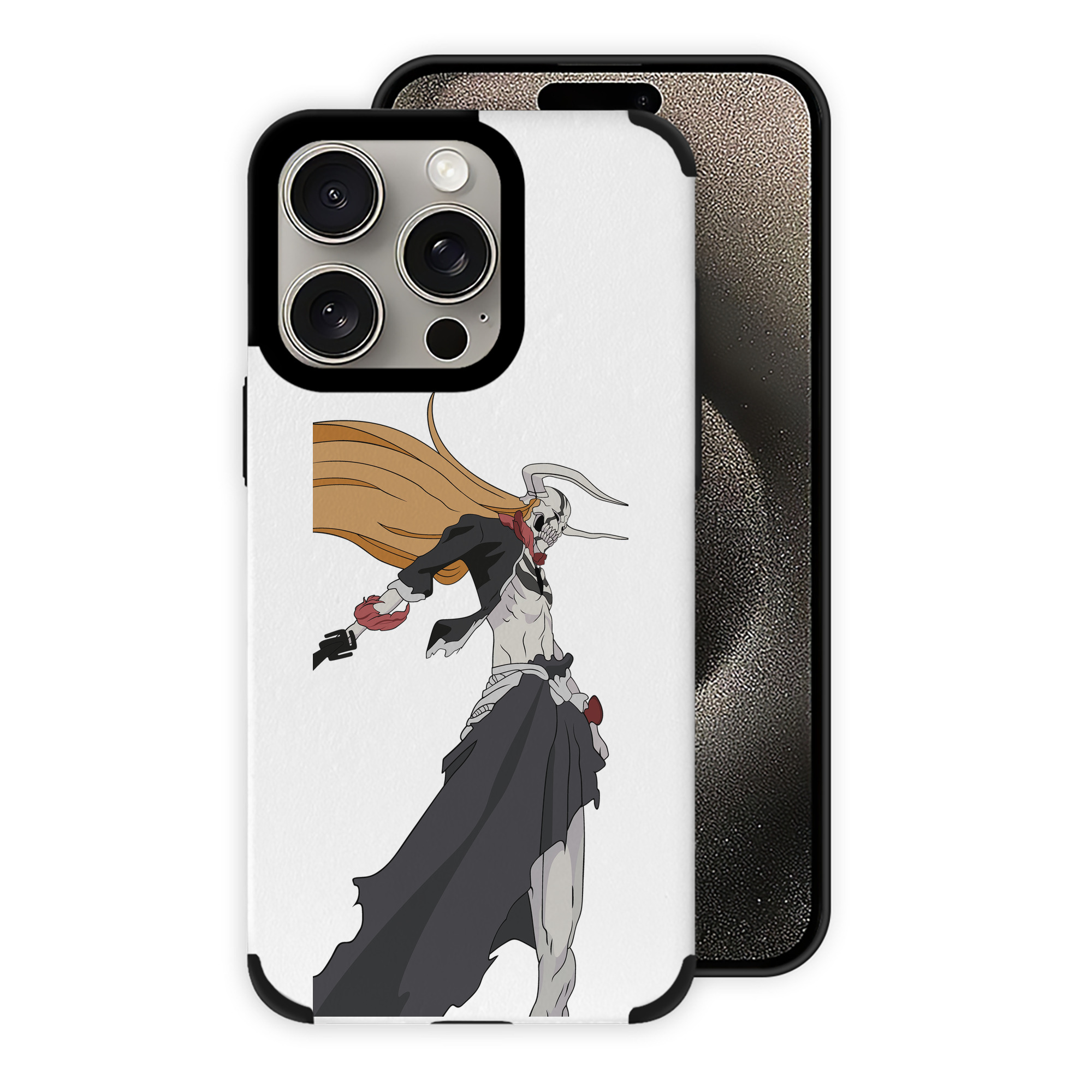 ブリーチ 黒崎一護（くろさき いちご）BLEACH Kurosaki Ichigo 【iPhone15ProMax対応】 PUレザー スマホケース 耐衝撃＆黄変防止