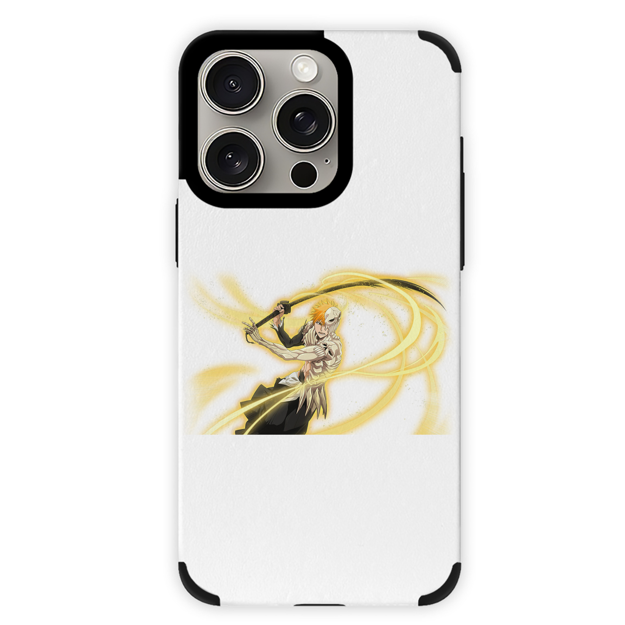 ブリーチ 黒崎一護（くろさき いちご）BLEACH Kurosaki Ichigo 【iPhone15ProMax対応】 PUレザー スマホケース 耐衝撃＆黄変防止